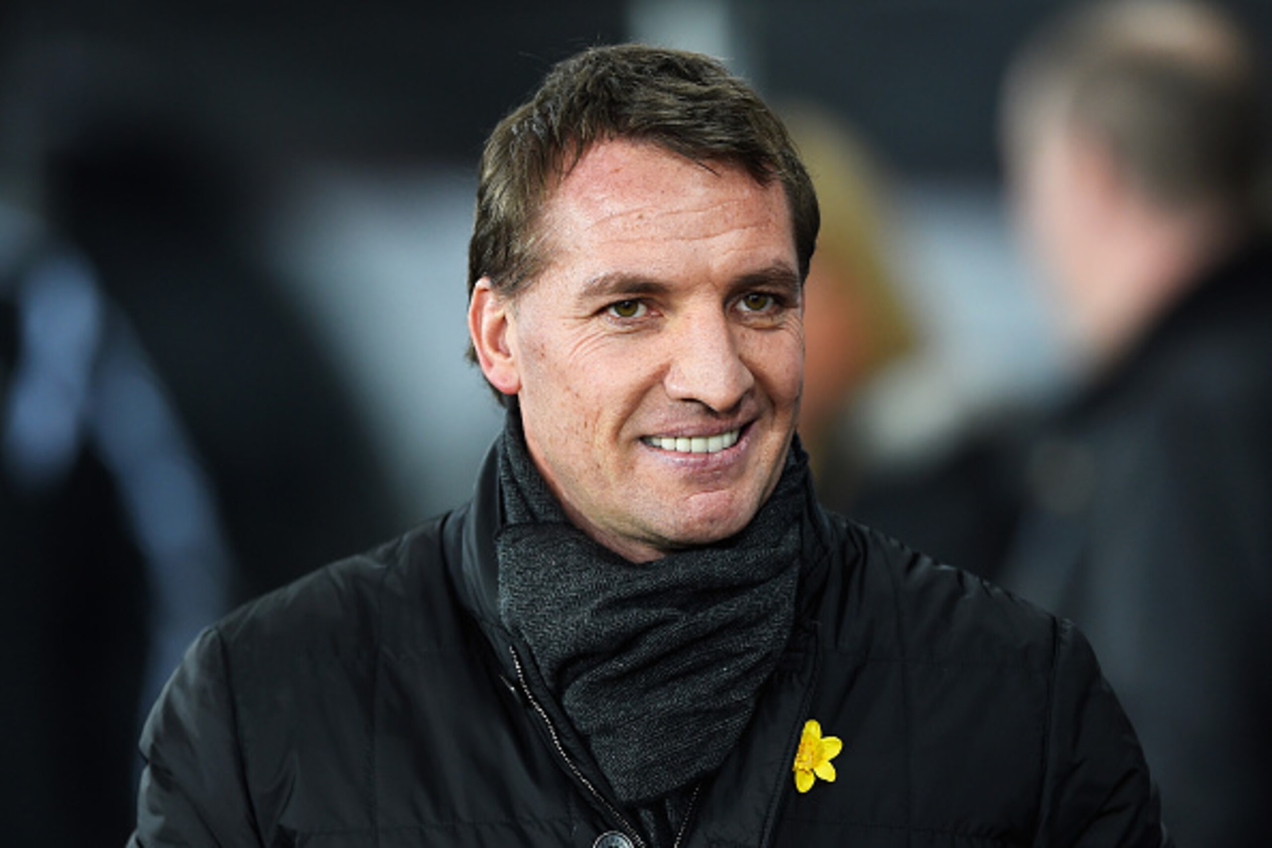 SWANSEA, WALES - MARCH 16:  Brendan Rodgers, manager of Liverpool smiles during the Barclays Premier League match between Swansea City and Liverpool at Liberty Stadium on March 16, 2015 in Swansea, Wales.  (Photo by Mike Hewitt/Getty Images)