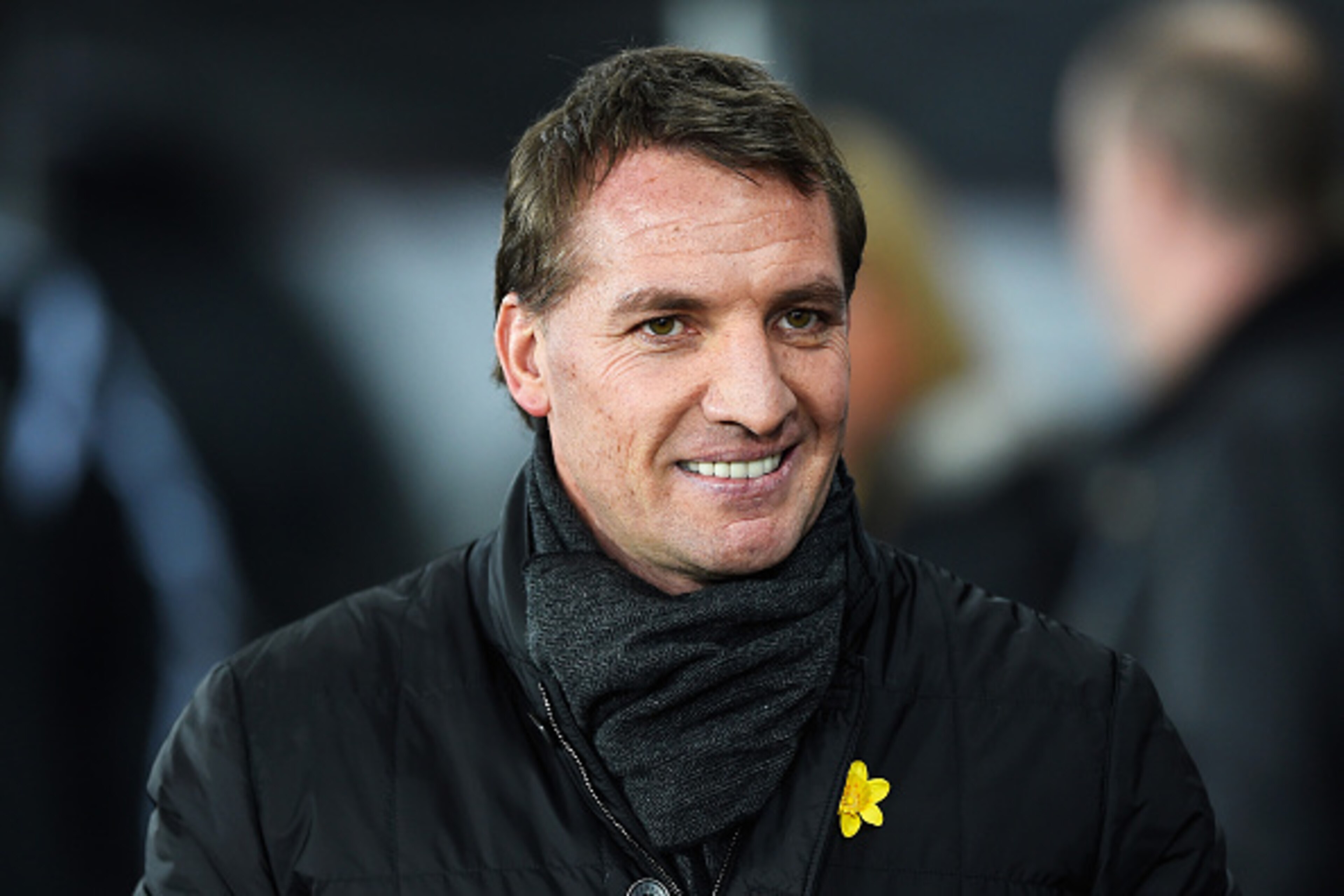 SWANSEA, WALES - MARCH 16:  Brendan Rodgers, manager of Liverpool smiles during the Barclays Premier League match between Swansea City and Liverpool at Liberty Stadium on March 16, 2015 in Swansea, Wales.  (Photo by Mike Hewitt/Getty Images)