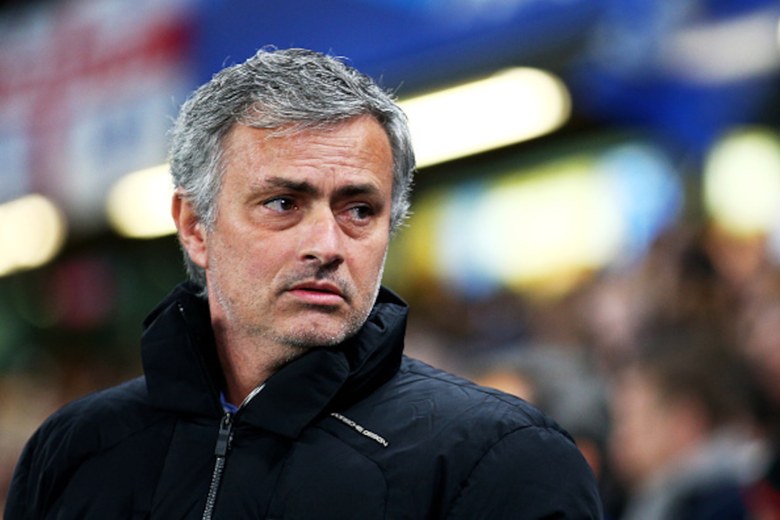 LONDON, ENGLAND - MARCH 11:  Jose Mourinho the manager of Chelsea looks on prior to kickoff during the UEFA Champions League Round of 16, second leg match between Chelsea and Paris Saint-Germain at Stamford Bridge on March 11, 2015 in London, England.  (P
