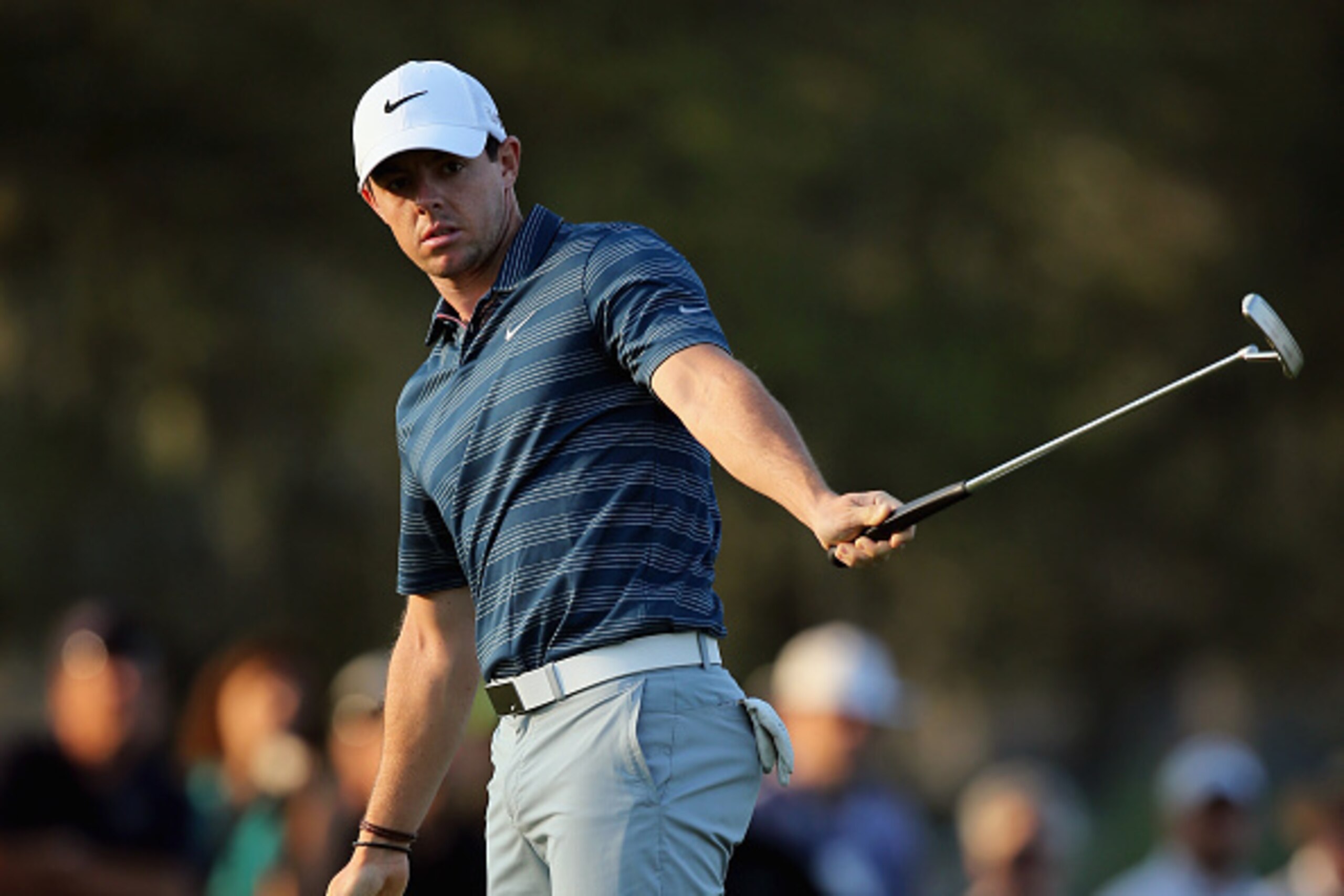 ORLANDO, FL - MARCH 20:  Rory McIlroy of Northern Ireland reacts to a missed putt for birdie on the 11th green during the second round of the Arnold Palmer Invitational Presented By MasterCard at the Bay Hill Club and Lodge on March 20, 2015 in Orlando, F