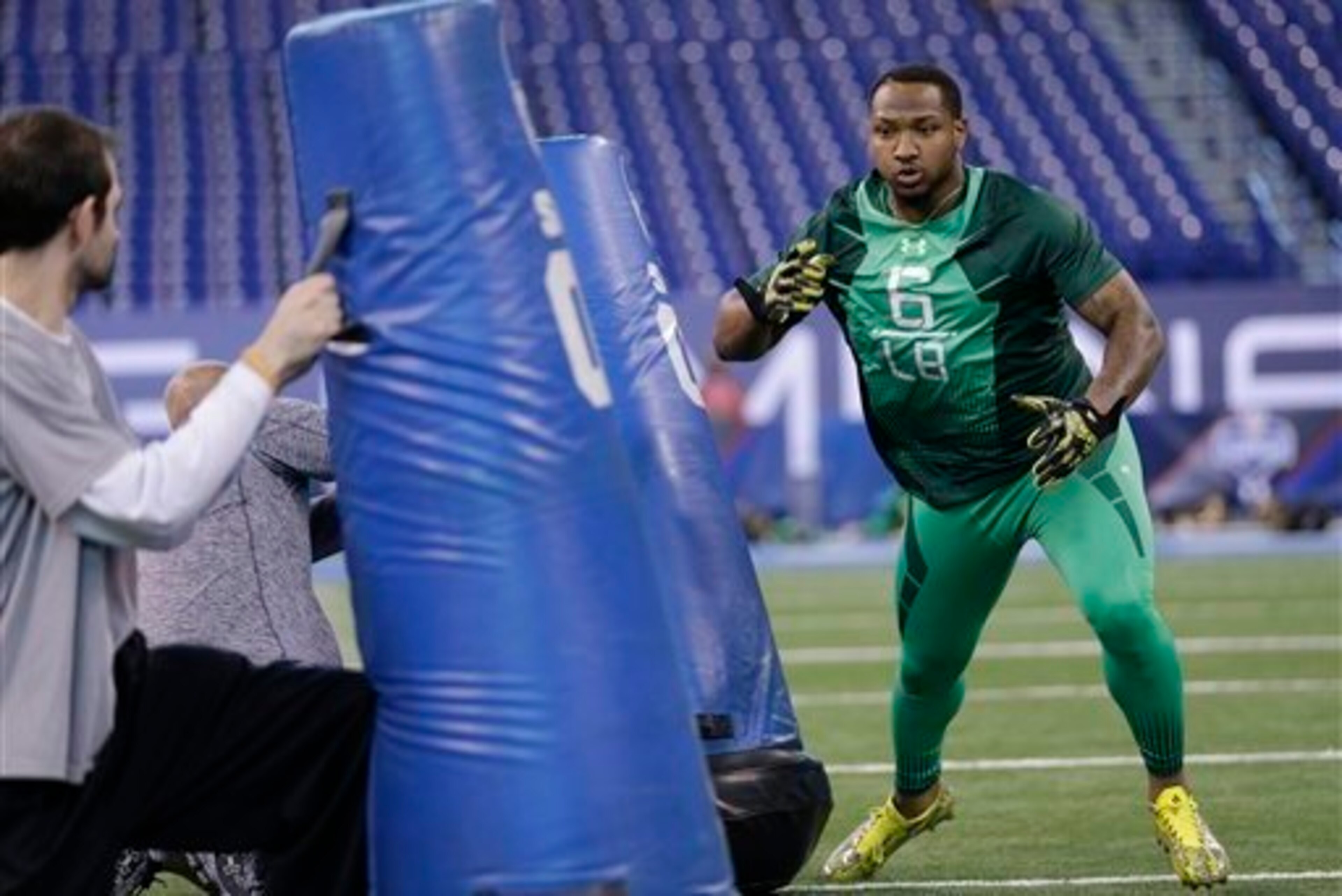 TCU linebacker Paul Dawson at the combine