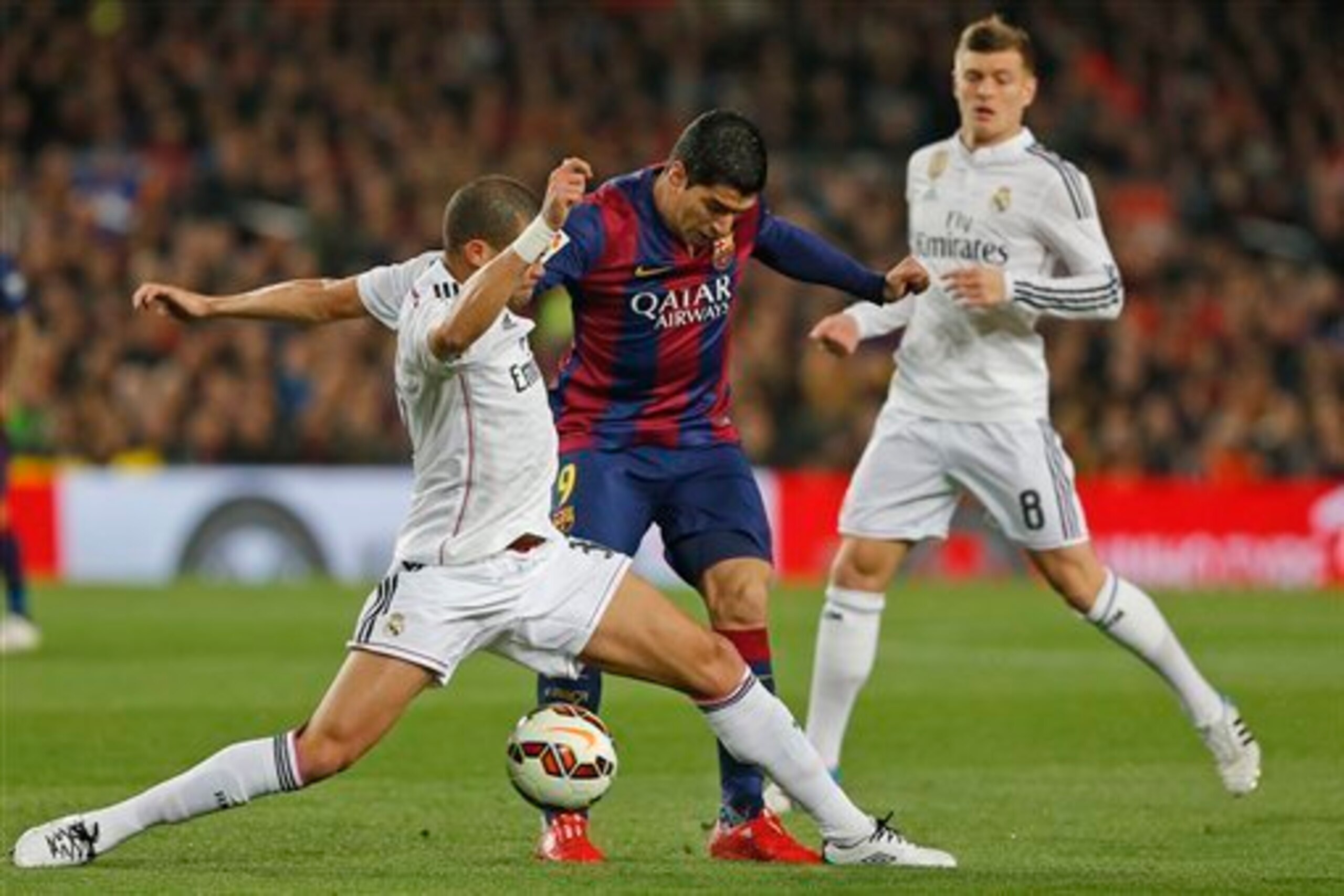 Pepe lost his personal battle with Suarez.