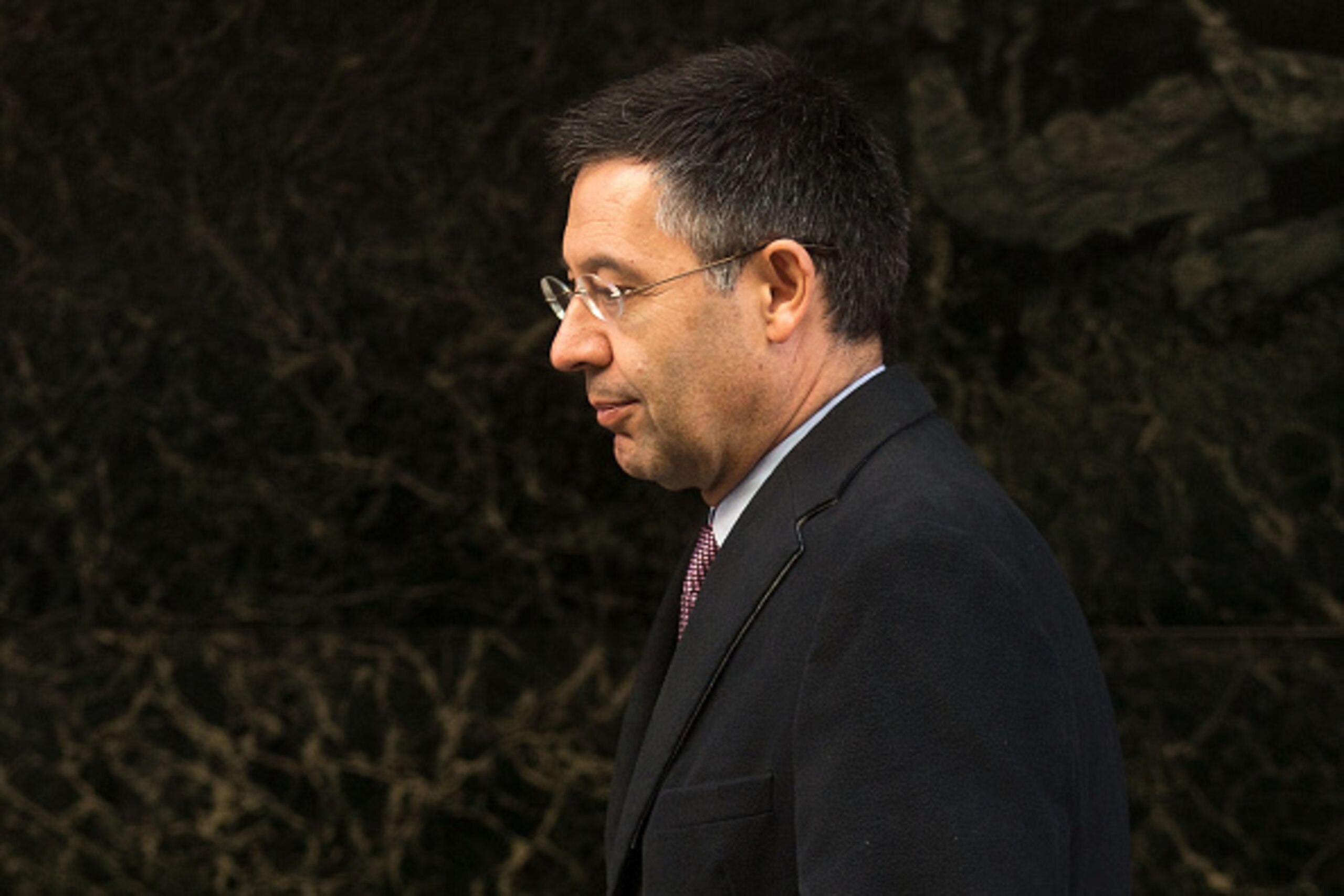 MADRID, SPAIN - FEBRUARY 13:  FC Barcelona president Josep Maria Bartomeu leaves Spain's High Court on February 13, 2015 in Madrid, Spain. FC Barcelona president Josep Maria Bartomeu attended Spain's High Court after being impeached by judge Pablo Ruz in 