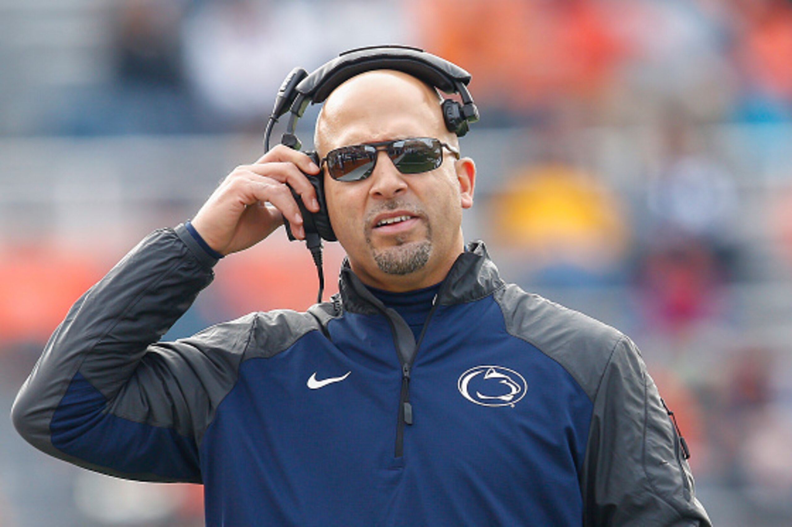 CHAMPAIGN, IL - NOVEMBER 22: Head coach James Franklin of the Penn State Nittany Lions is seen on the sidelines during the game against the Illinois Fighting Illini at Memorial Stadium on November 22, 2014 in Champaign, Illinois.  (Photo by Michael Hickey