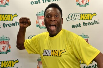 Pele spent time with fans in London last week
