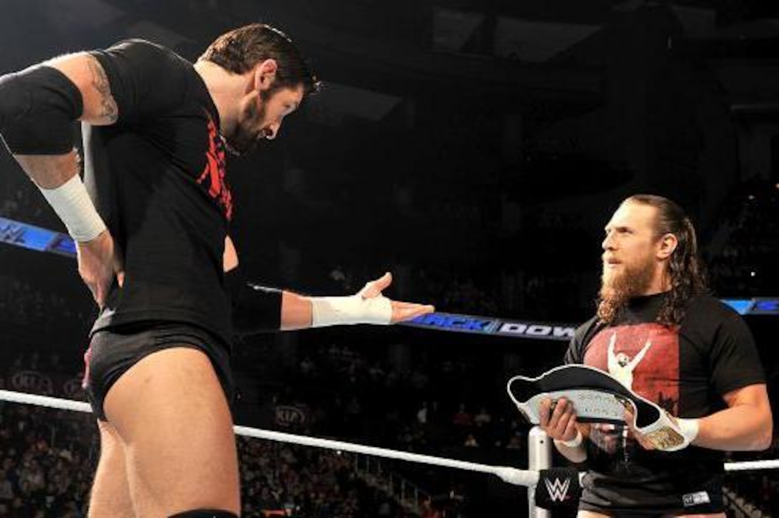 Bad News Barrett wants his title back from Daniel Bryan.