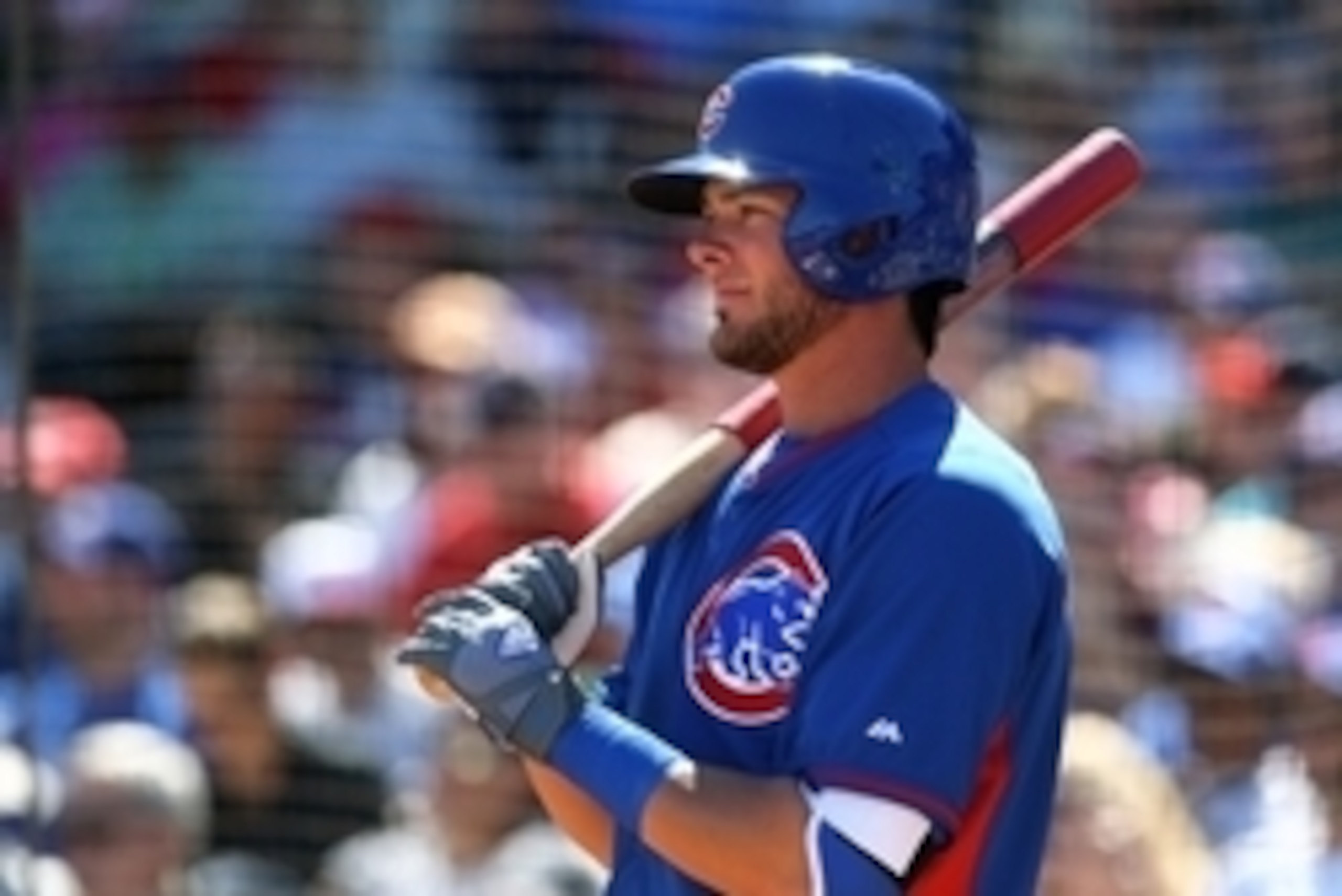 Mar 10, 2015; Goodyear, AZ, USA; Chicago Cubs third baseman Kris Bryant against the Cleveland Indians during a spring training baseball game at Goodyear Ballpark. Mandatory Credit: Mark J. Rebilas-USA TODAY Sports Mar 10, 2015; Goodyear, AZ, USA; Chicago Cubs third baseman Kris Bryant against the Cleveland Indians during a spring training baseball game at Goodyear Ballpark. Mandatory Credit: Mark J. Rebilas-USA TODAY Sports