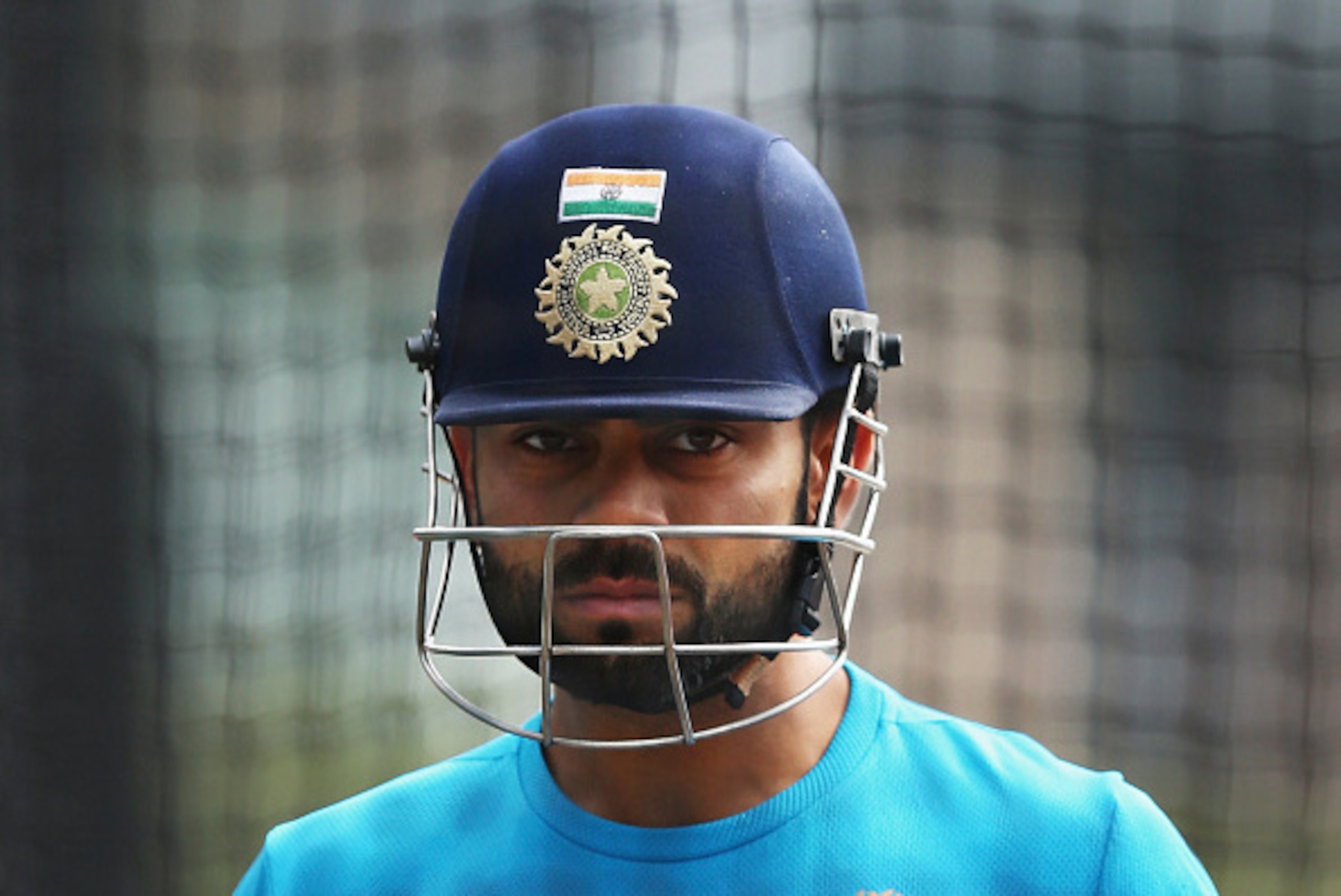 SYDNEY, AUSTRALIA - MARCH 25:  Virat Kohli of India looks on during the India nets session at Sydney Cricket Ground on March 25, 2015 in Sydney, Australia.  (Photo by Ryan Pierse/Getty Images)