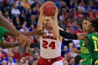Bronson Koenig drew eight foul shots against Oregon, and scored 12 points overall to help the Badgers escape into the Sweet 16.