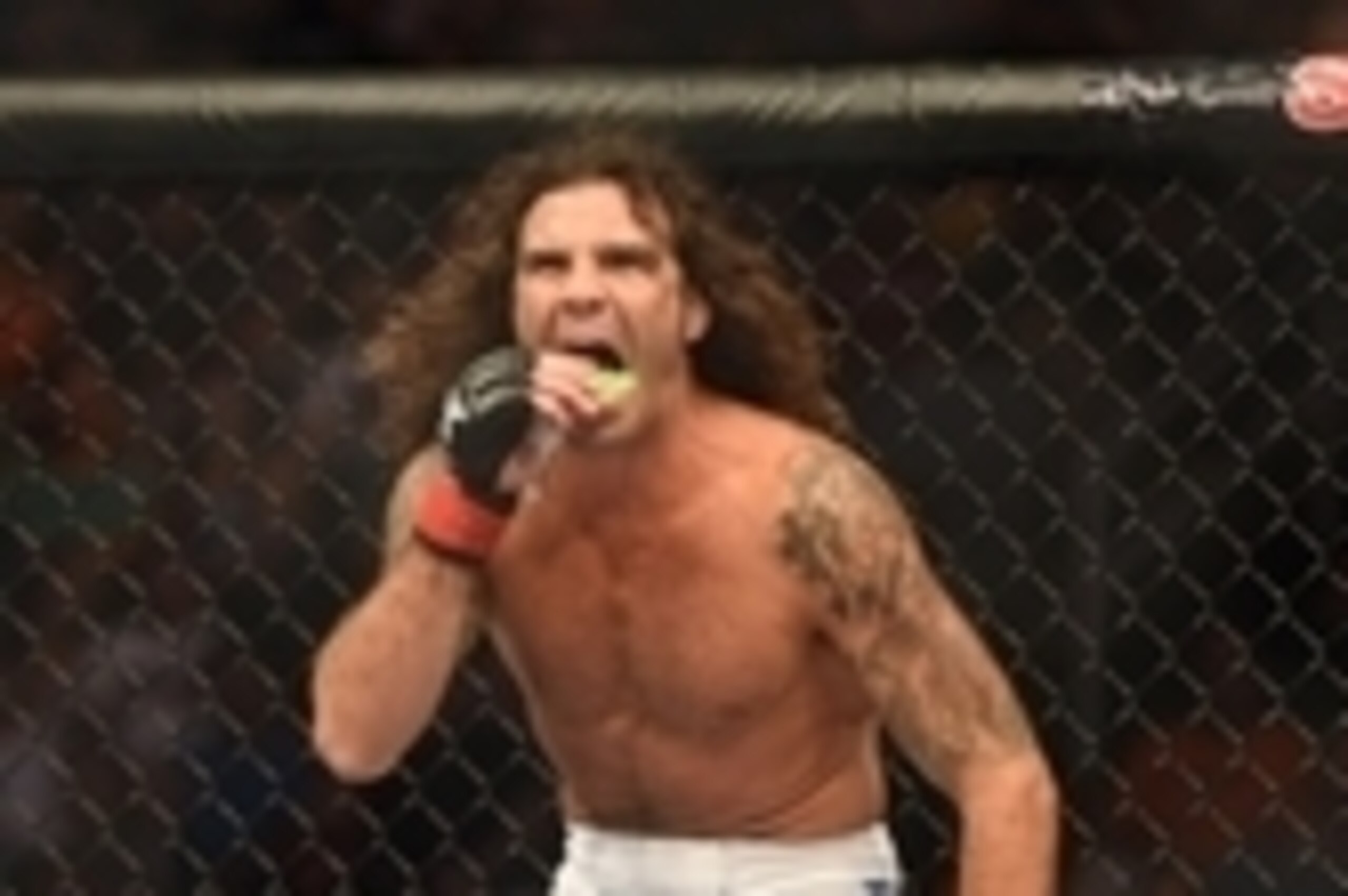 July 26, 2014; San Jose, CA, USA; Clay Guida (red gloves) fights Dennis Bermudez (blue gloves) during the featherweight bout of the FOX UFC Saturday at SAP Center. Mandatory Credit: Kyle Terada-USA TODAY Sports