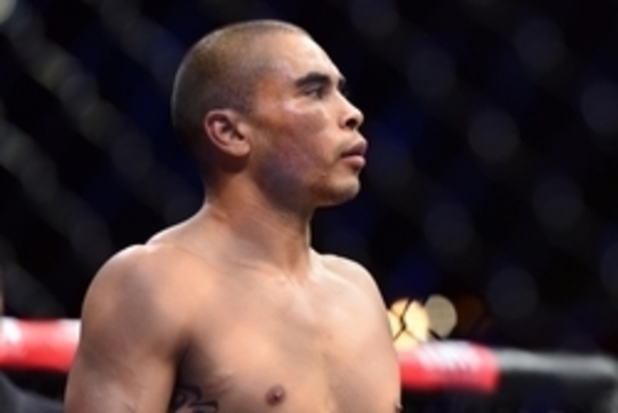 May 31, 2014; Sao Paulo, SP, BRAZIL;  Robbie Peralta before his fight against Ronny Mariano during the TUF Brazil 3 Finale at Ibirapuera  Gymnasium. Mandatory Credit: Jason Silva-USA TODAY Sports
