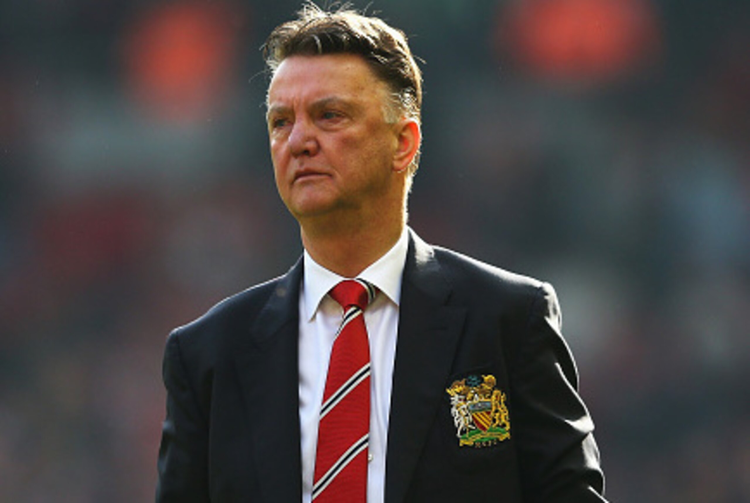 LIVERPOOL, ENGLAND - MARCH 22:  Louis van Gaal, manager of Manchester United looks on after the Barclays Premier League match between Liverpool and Manchester United at Anfield on March 22, 2015 in Liverpool, England.  (Photo by Alex Livesey/Getty Images)