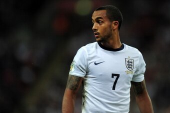 LONDON, ENGLAND - SEPTEMBER 06:  Theo Walcott of England in action during the FIFA 2014 World Cup Qualifying Group H match between England and Moldova at Wembley Stadium on September 6, 2013 in London, England.  (Photo by Shaun Botterill/Getty Images)