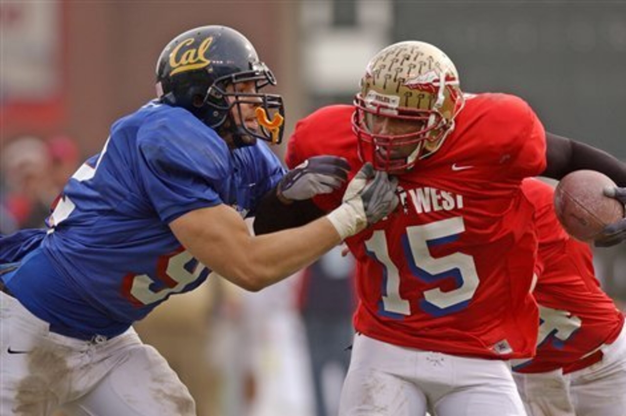 Riddle (left) at the 2005 East-West Shrine Game Riddle (left) at the 2005 East-West Shrine Game