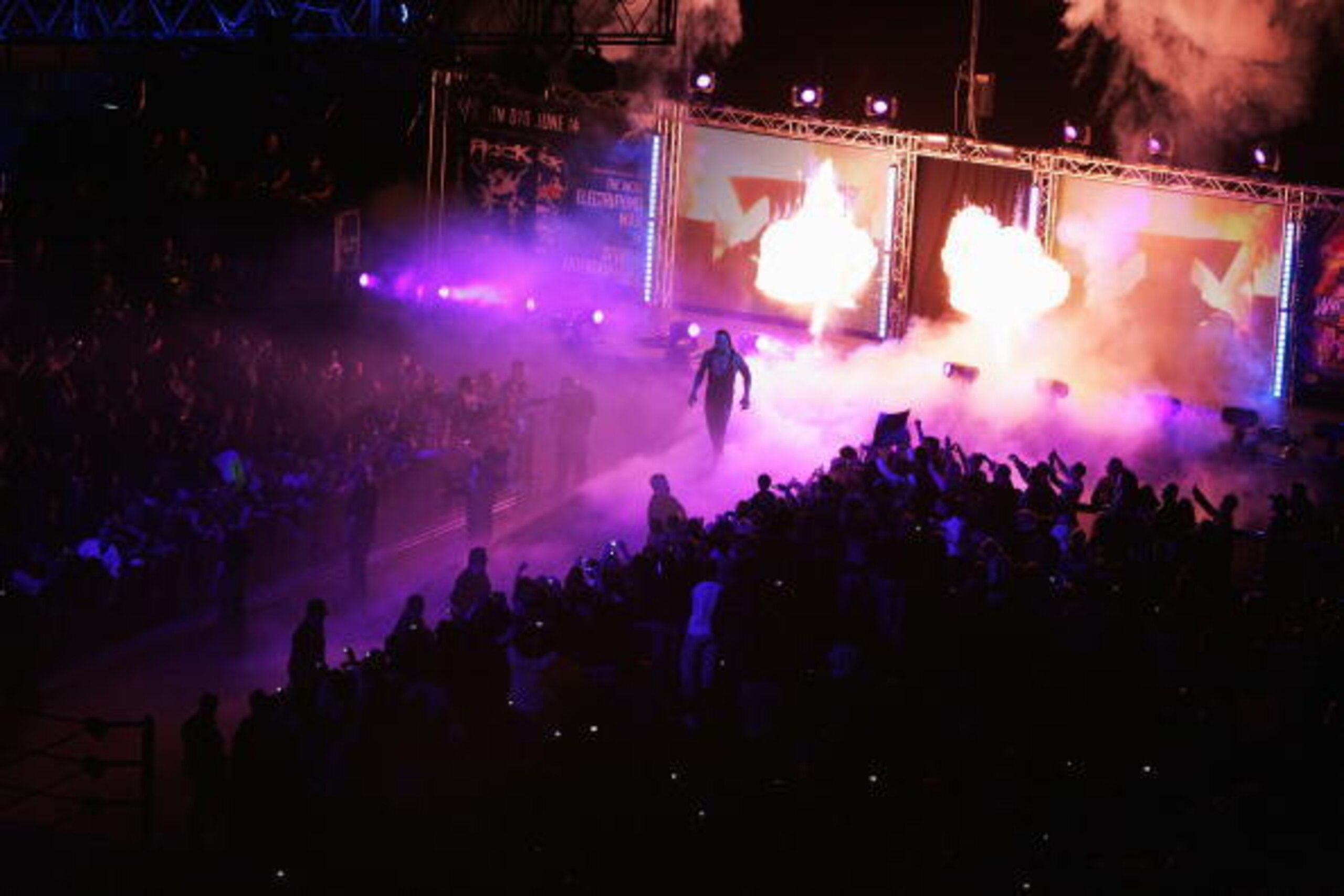 SYDNEY, AUSTRALIA - JUNE 15. The Undertaker enters the arena during WWE Smackdown at Acer Arena on June 15, 2008 in Sydney, Australia. (Photo by Gaye Gerard/Getty Images) SYDNEY, AUSTRALIA - JUNE 15. The Undertaker enters the arena during WWE Smackdown at Acer Arena on June 15, 2008 in Sydney, Australia. (Photo by Gaye Gerard/Getty Images)