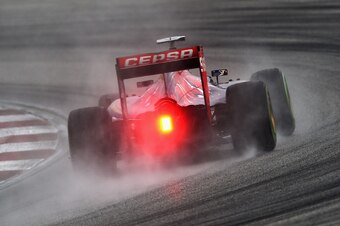 KUALA LUMPUR, MALAYSIA - MARCH 28:  Max Verstappen of Netherlands and Scuderia Toro Rosso drives during final practice for the Malaysia Formula One Grand Prix at Sepang Circuit on March 28, 2015 in Kuala Lumpur, Malaysia.  (Photo by Lars Baron/Getty Image