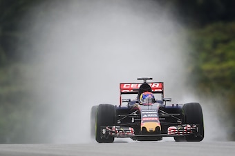 KUALA LUMPUR, MALAYSIA - MARCH 28:  Max Verstappen of Netherlands and Scuderia Toro Rosso drives during final practice for the Malaysia Formula One Grand Prix at Sepang Circuit on March 28, 2015 in Kuala Lumpur, Malaysia.  (Photo by Lars Baron/Getty Image
