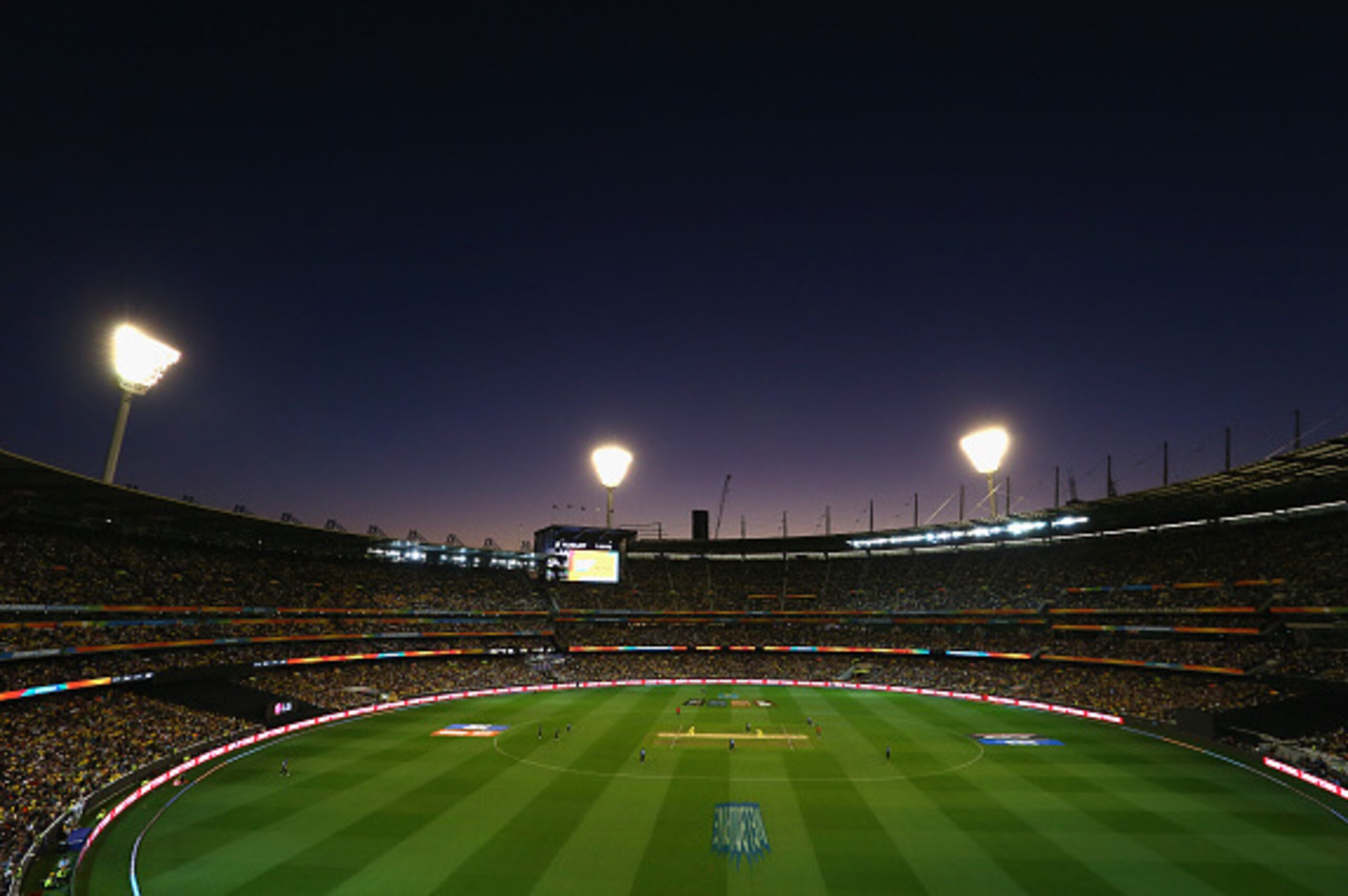 MELBOURNE, AUSTRALIA - MARCH 29:  A general view during the 2015 ICC Cricket World Cup final match between Australia and New Zealand at Melbourne Cricket Ground on March 29, 2015 in Melbourne, Australia.  (Photo by Robert Cianflone/Getty Images)