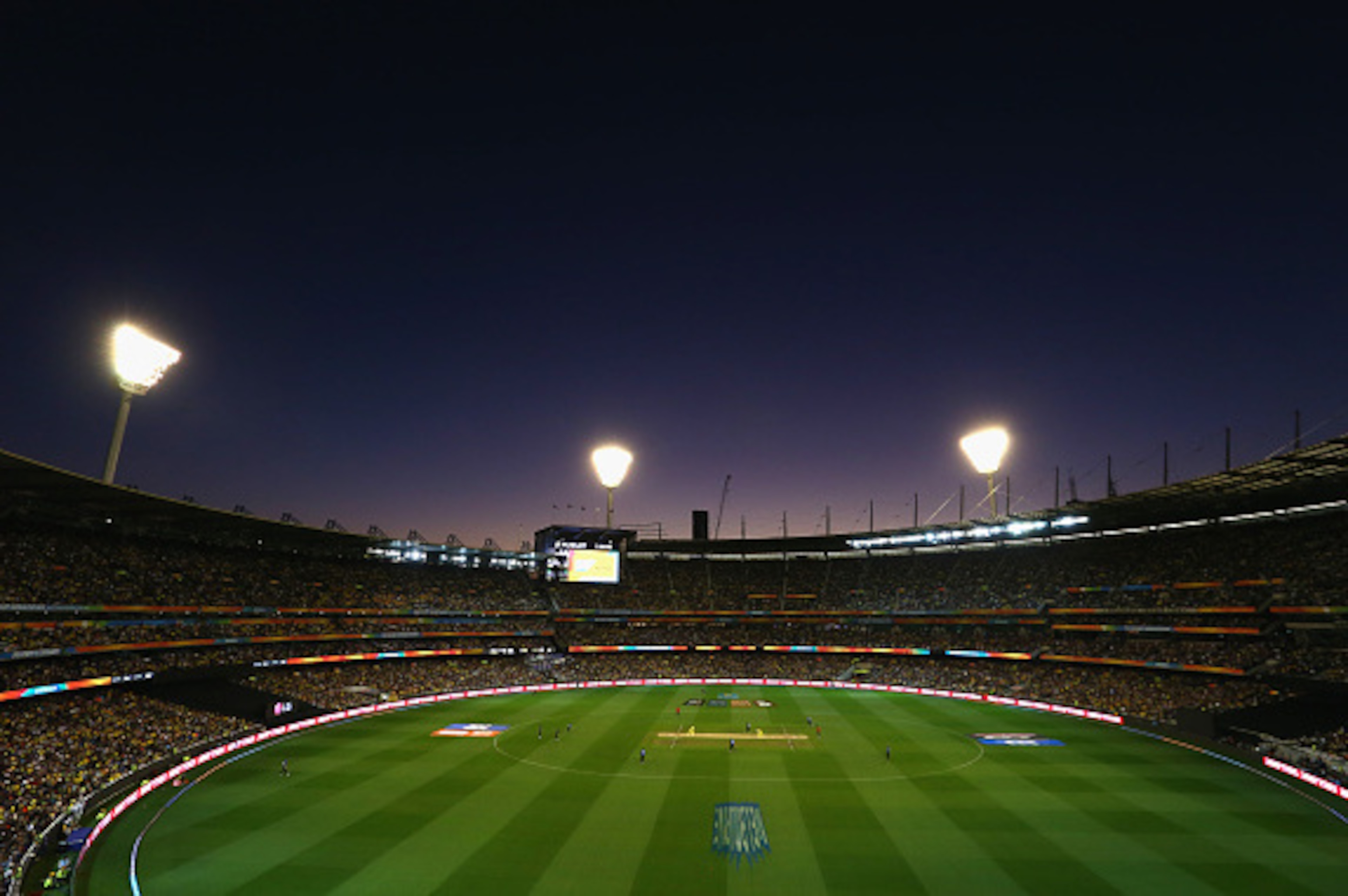 MELBOURNE, AUSTRALIA - MARCH 29:  A general view during the 2015 ICC Cricket World Cup final match between Australia and New Zealand at Melbourne Cricket Ground on March 29, 2015 in Melbourne, Australia.  (Photo by Robert Cianflone/Getty Images)