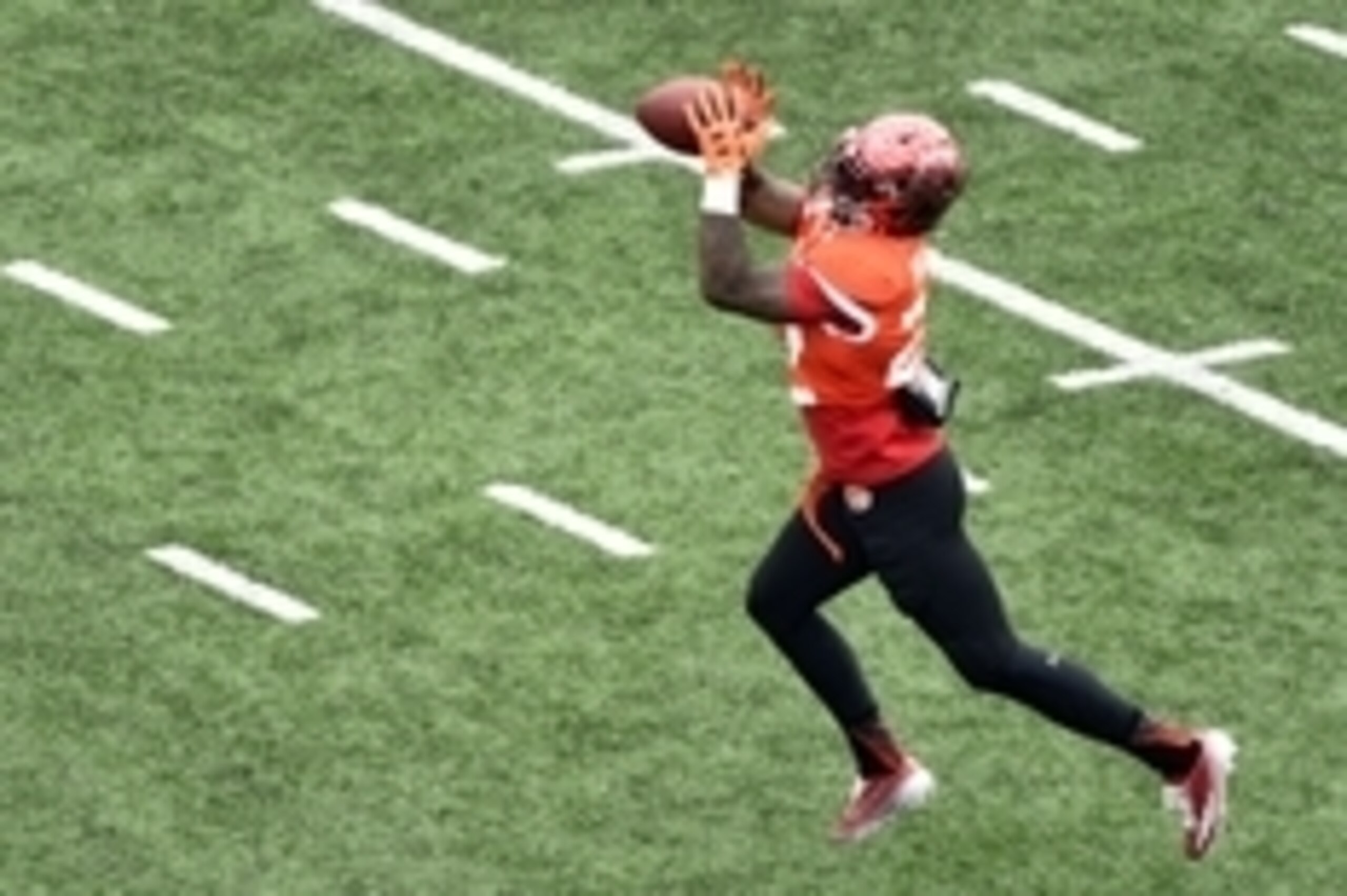 Jan 22, 2015; Mobile, AL, USA; North squad defensive corner Quinten Rollins of Miami (Ohio) (22) makes a catch  during Senior Bowl practice at Ladd-Peebles Stadium. Mandatory Credit: John David Mercer-USA TODAY Sports