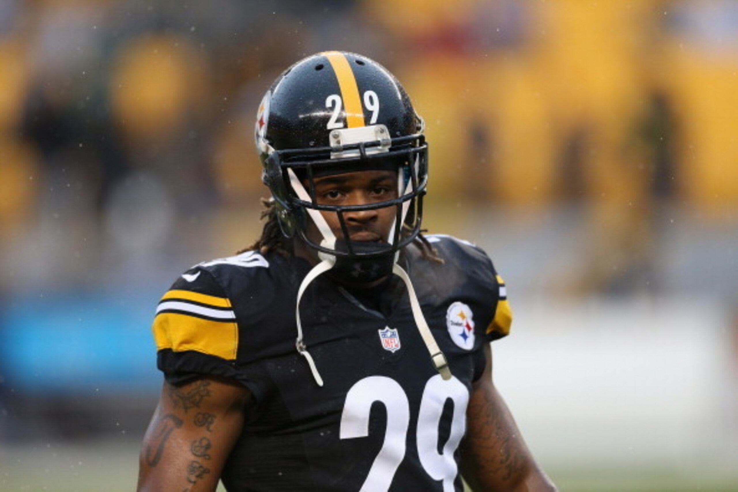PITTSBURGH, PA - DECEMBER 29:  Shamarko Thomas #29 of the Pittsburgh Steelers is seen before the game against the Cleveland Browns at Heinz Field on December 29, 2013 in Pittsburgh, Pennsylvania.  The Steelers defeated the Browns 20-7.  (Photo by Karl Wal