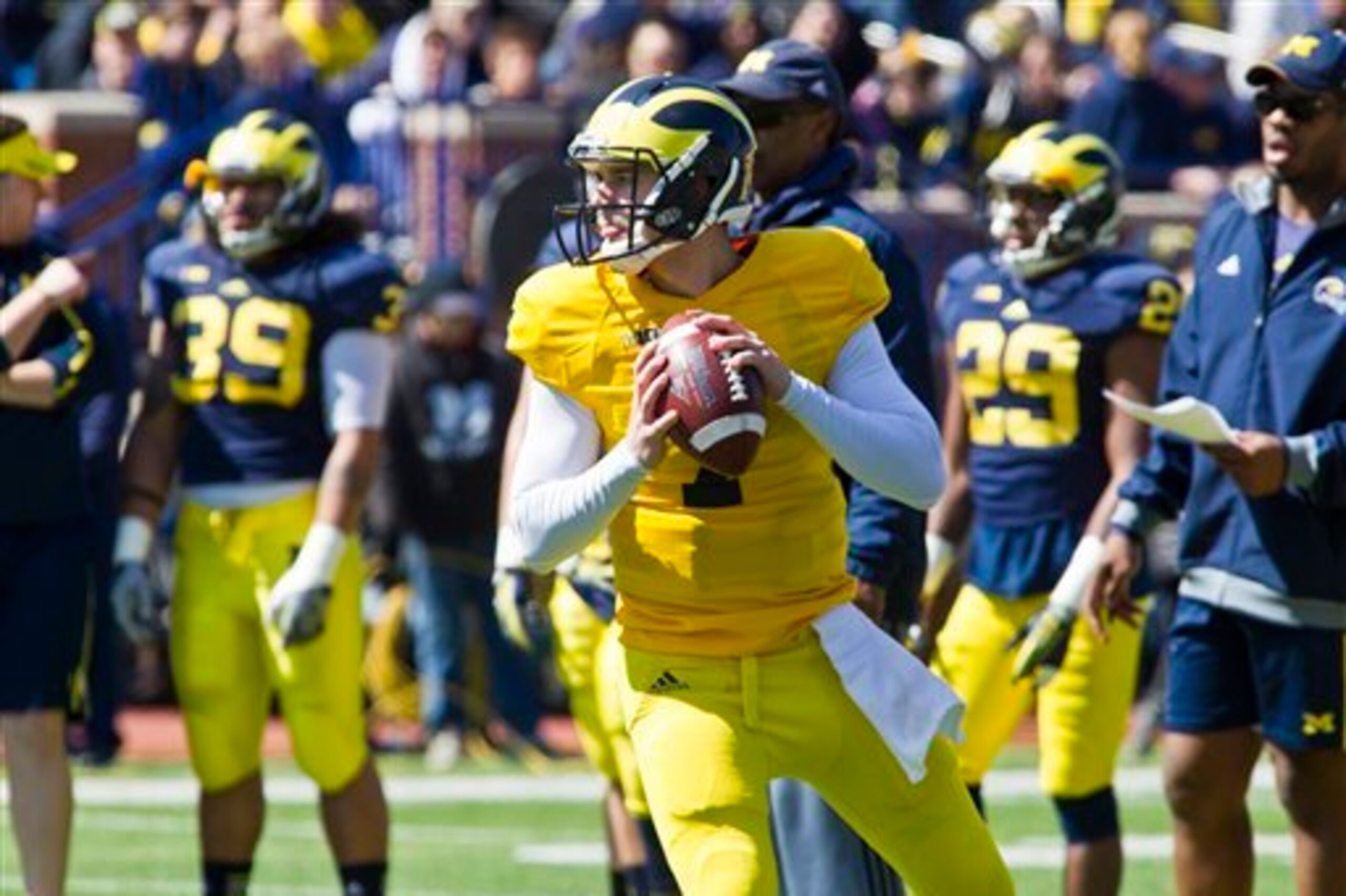 Behind Alex Malzone, Shane Morris was the second QB drafted, per reports.
