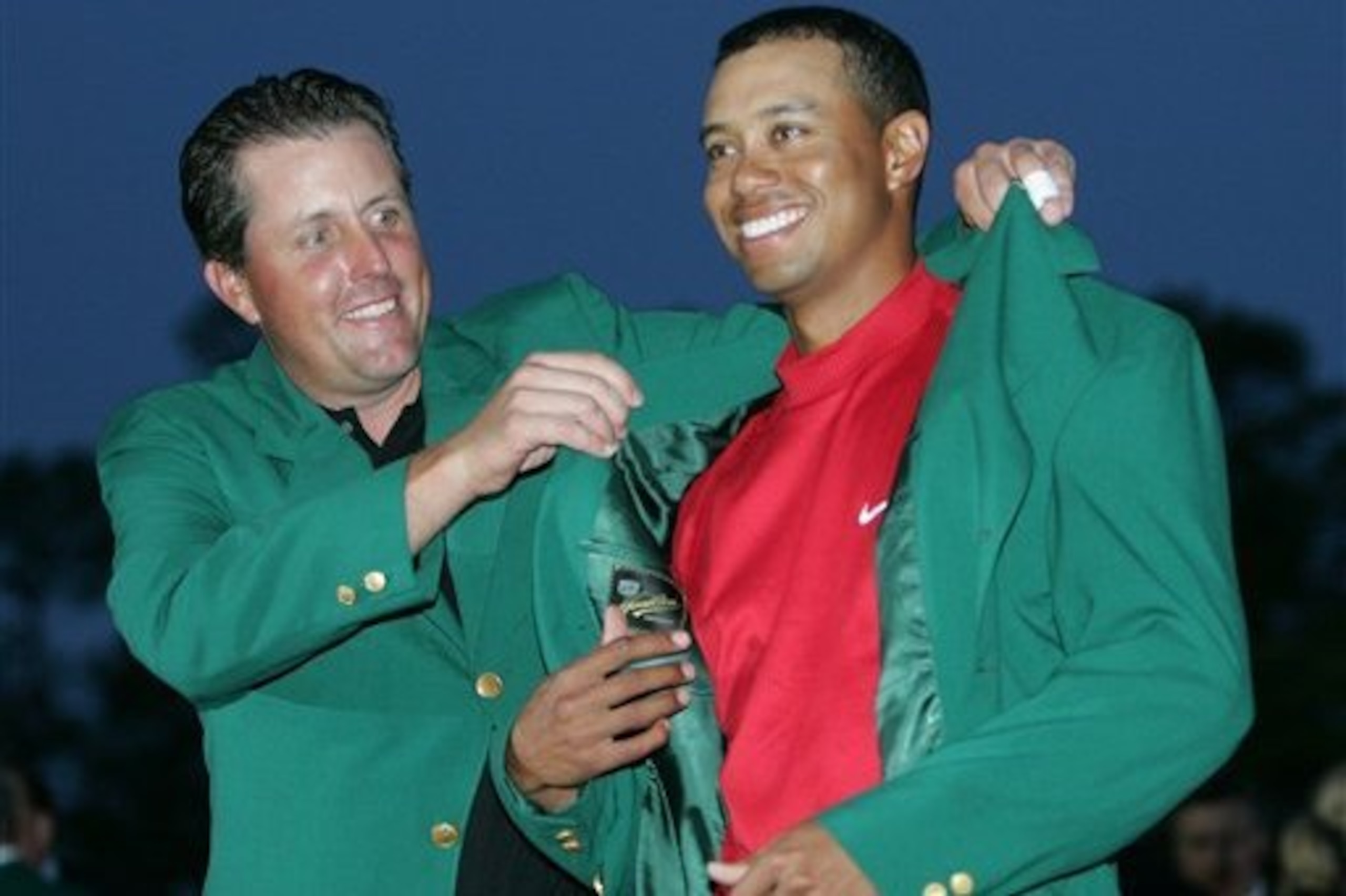 It's been 10 years since Tiger wore the Green at Augusta. It's been 10 years since Tiger wore the Green at Augusta.