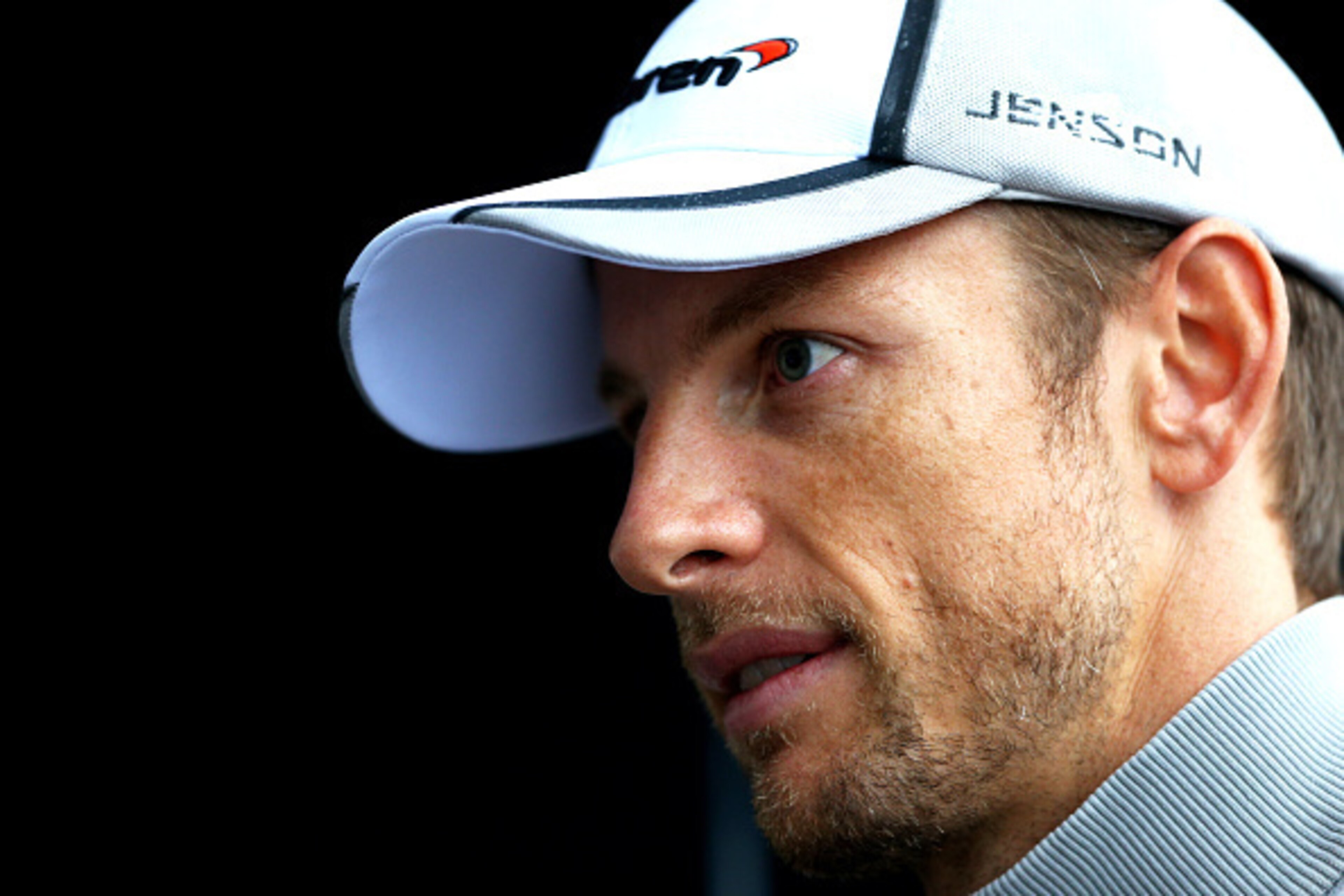 SUZUKA, JAPAN - OCTOBER 02: Jenson Button of Great Britain and McLaren speaks to the media ahead of the Japanese Formula One Grand Prix at Suzuka Circuit on October 2, 2014 in Suzuka, Japan. (Photo by Clive Mason/Getty Images) SUZUKA, JAPAN - OCTOBER 02: Jenson Button of Great Britain and McLaren speaks to the media ahead of the Japanese Formula One Grand Prix at Suzuka Circuit on October 2, 2014 in Suzuka, Japan. (Photo by Clive Mason/Getty Images)