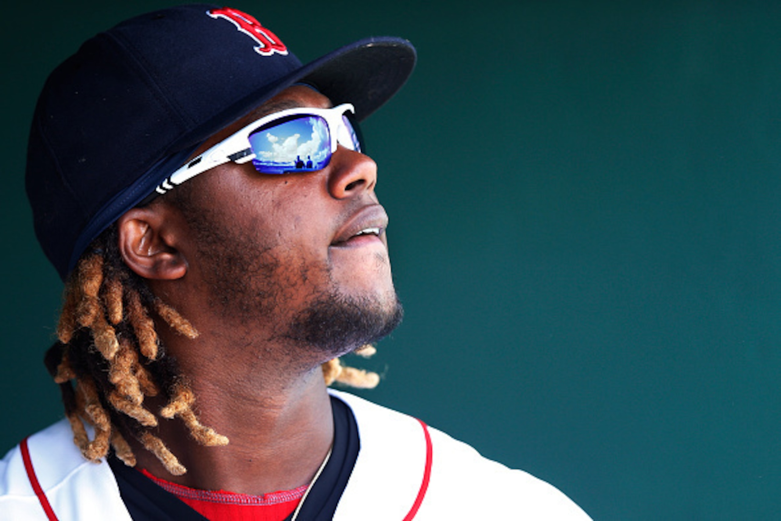 FORT MYERS, FL - MARCH 6: Hanley Ramirez #13 of the Boston Red Sox looks on before the game against the Miami Marlins at Jet Blue Park on March 6, 2015 in Fort Myers, Florida. (Photo by Joe Robbins/Getty Images) FORT MYERS, FL - MARCH 6: Hanley Ramirez #13 of the Boston Red Sox looks on before the game against the Miami Marlins at Jet Blue Park on March 6, 2015 in Fort Myers, Florida. (Photo by Joe Robbins/Getty Images)