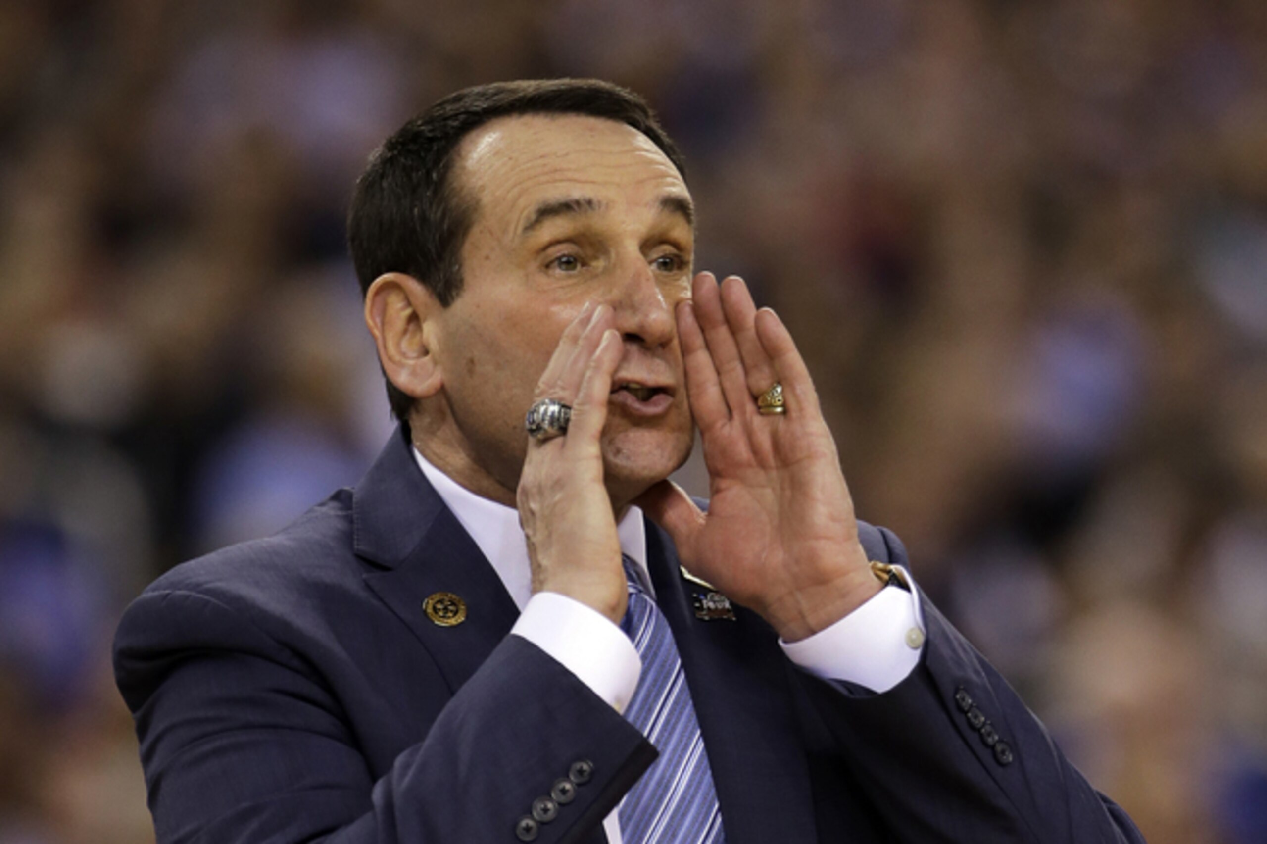 Duke head coach Mike Krzyzewski