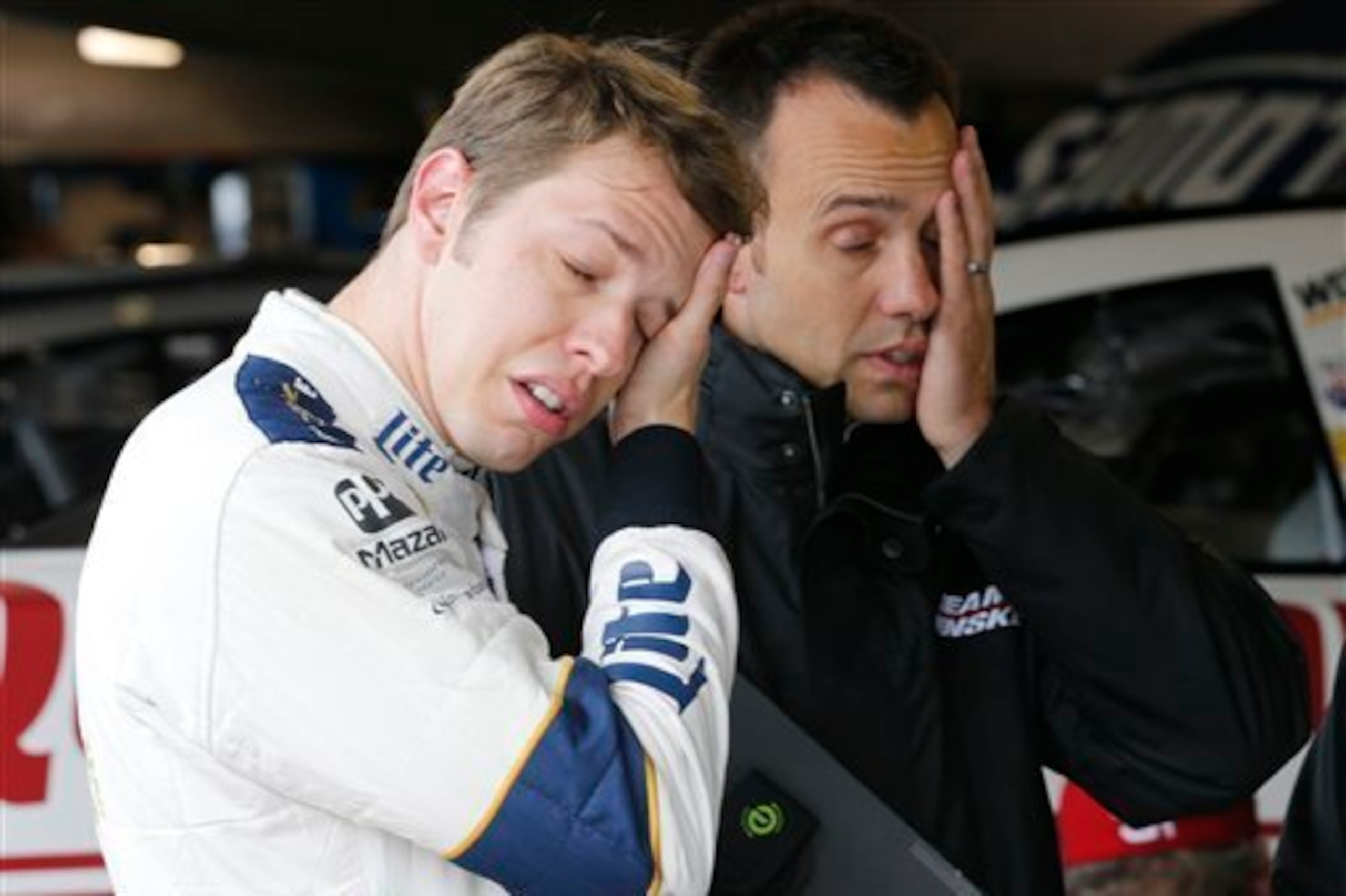 Brad Keselowski and Paul Wolfe still claim they're playing catch-up. Brad Keselowski and Paul Wolfe still claim they're playing catch-up.