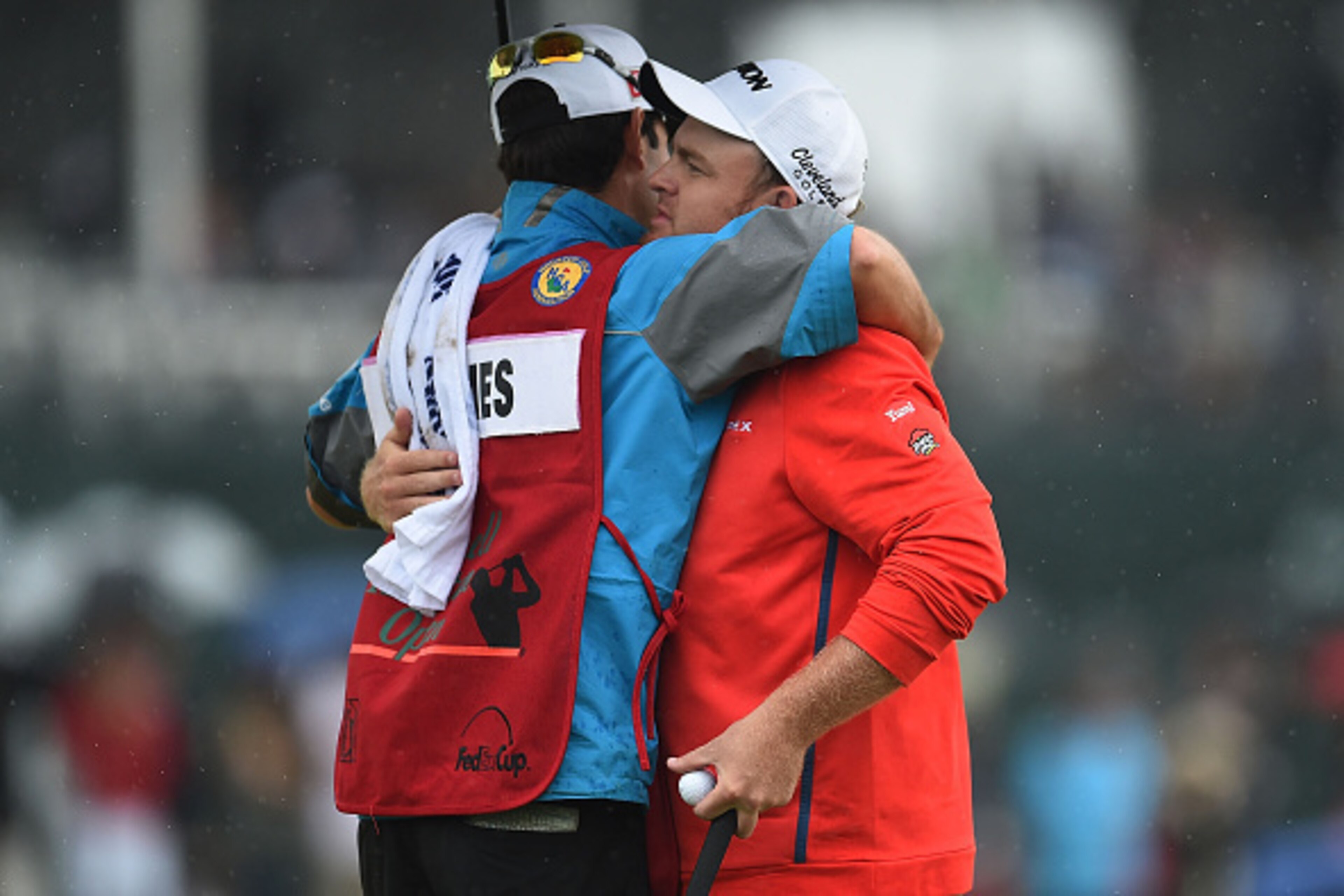 HUMBLE, TX - APRIL 05: J.B. Holmes embraces his caddie following an eight-under par 64 in the final round of the Shell Houston Open at the Golf Club of Houston on April 5, 2015 in Humble, Texas. (Photo by Stacy Revere/Getty Images) HUMBLE, TX - APRIL 05: J.B. Holmes embraces his caddie following an eight-under par 64 in the final round of the Shell Houston Open at the Golf Club of Houston on April 5, 2015 in Humble, Texas. (Photo by Stacy Revere/Getty Images)
