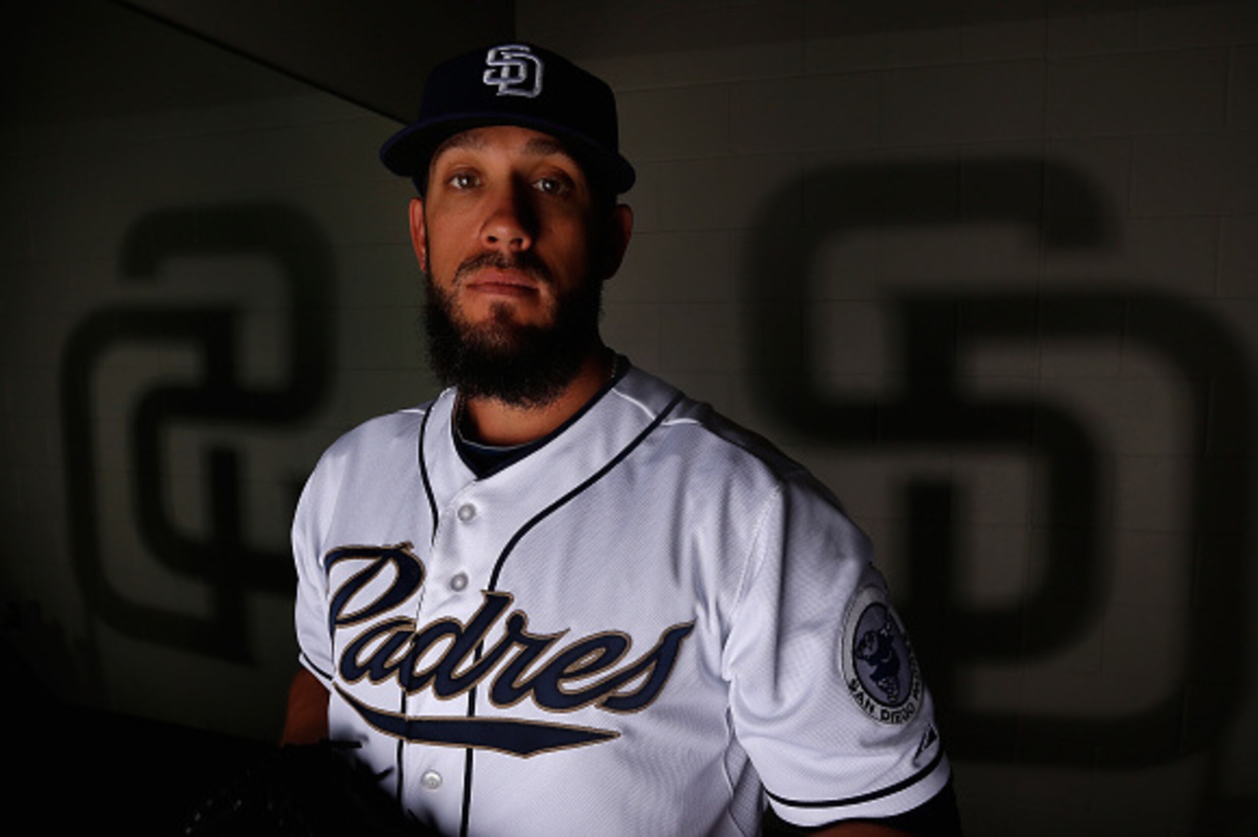 PEORIA, AZ - MARCH 02:  Pitcher James Shields #33 of the San Diego Padres poses for a portrait during spring training photo day at Peoria Stadium on March 2, 2015 in Peoria, Arizona.  (Photo by Christian Petersen/Getty Images)