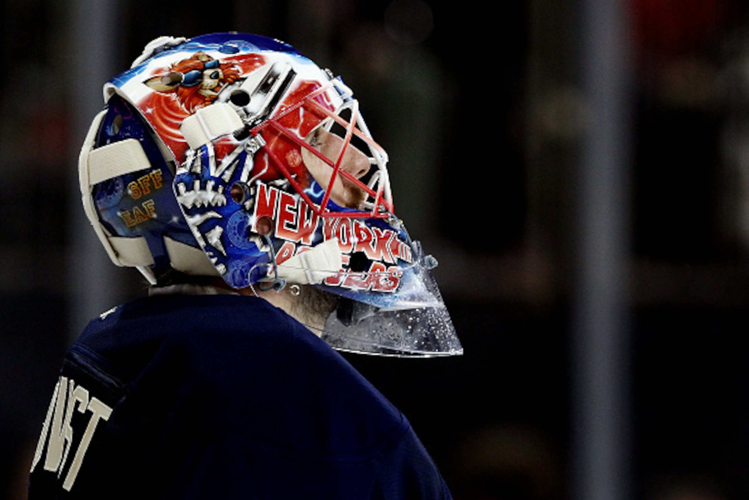NEW YORK, NY - APRIL 04:  Henrik Lundqvist #30 of the New York Rangers looks on against the New Jersey Devils during a game at Madison Square Garden on April 4, 2015 in New York City.  (Photo by Alex Trautwig/Getty Images)