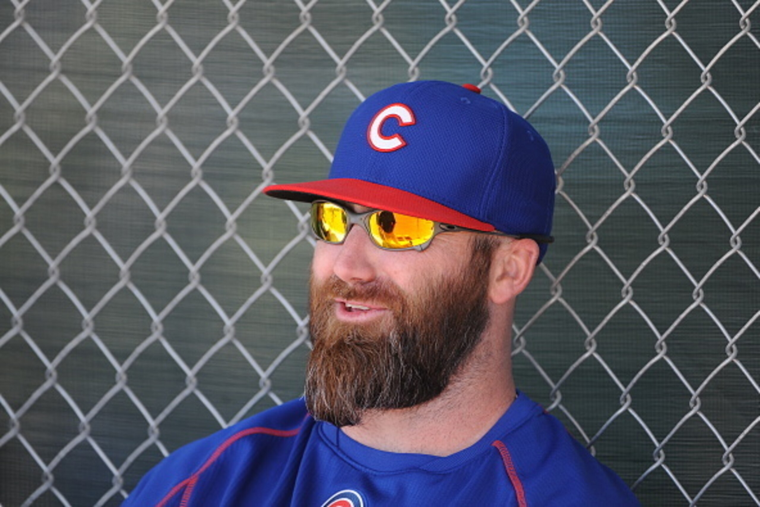 MESA, AZ - MARCH 6: Jason Motte #30 of the Chicago Cubs is seen prior to the game between the Chicago Cubs and Cincinnati Reds on March 6, 2015 at Sloan Park in Mesa, Arizona. The Reds defeated the Cubs 5-2. (Photo by Rich Pilling/Getty Images) MESA, AZ - MARCH 6: Jason Motte #30 of the Chicago Cubs is seen prior to the game between the Chicago Cubs and Cincinnati Reds on March 6, 2015 at Sloan Park in Mesa, Arizona. The Reds defeated the Cubs 5-2. (Photo by Rich Pilling/Getty Images)