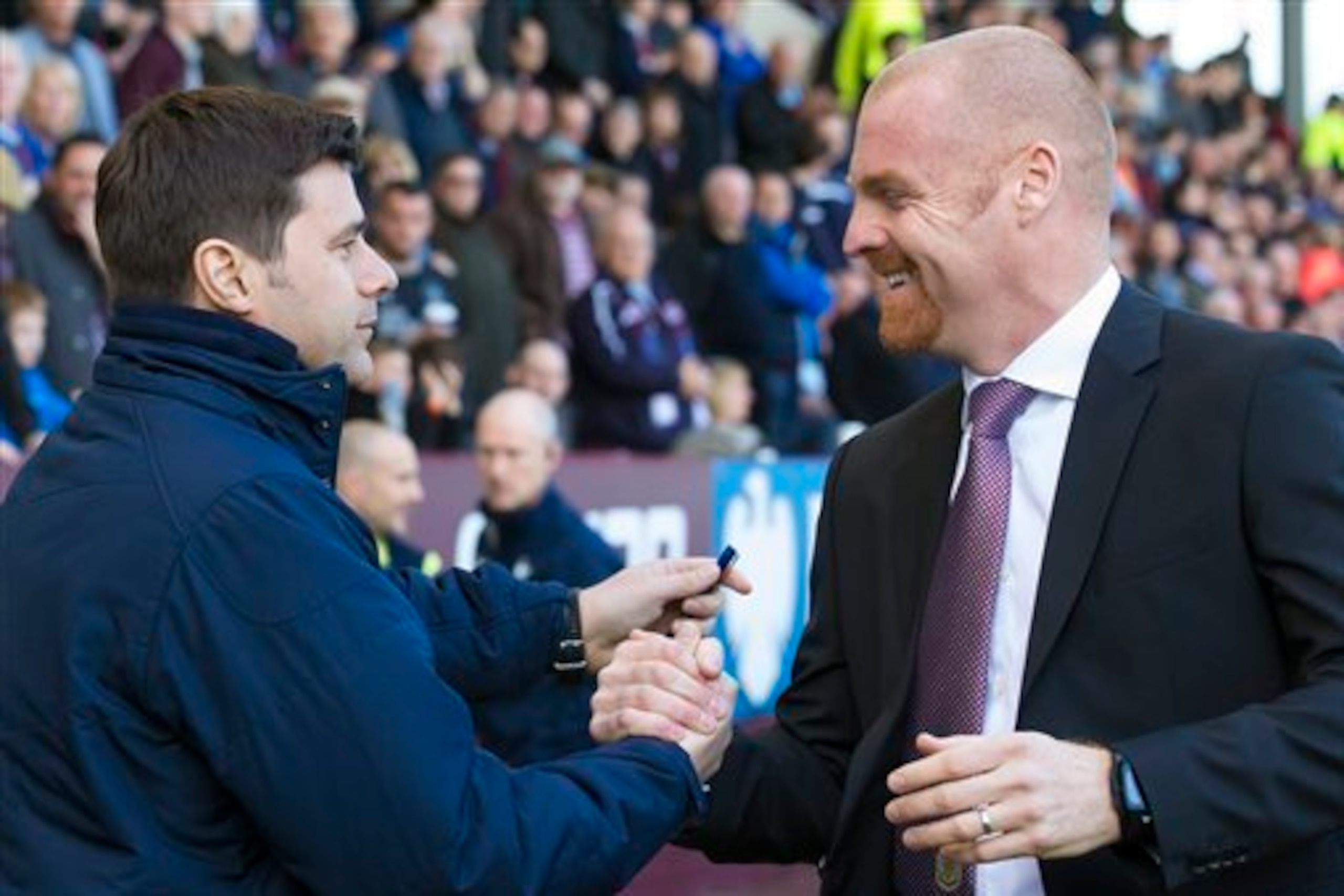 Burnley boss Sean Dyche will have been happy to have stifled Mauricio Pochettino's main men Eriksen and Kane.
