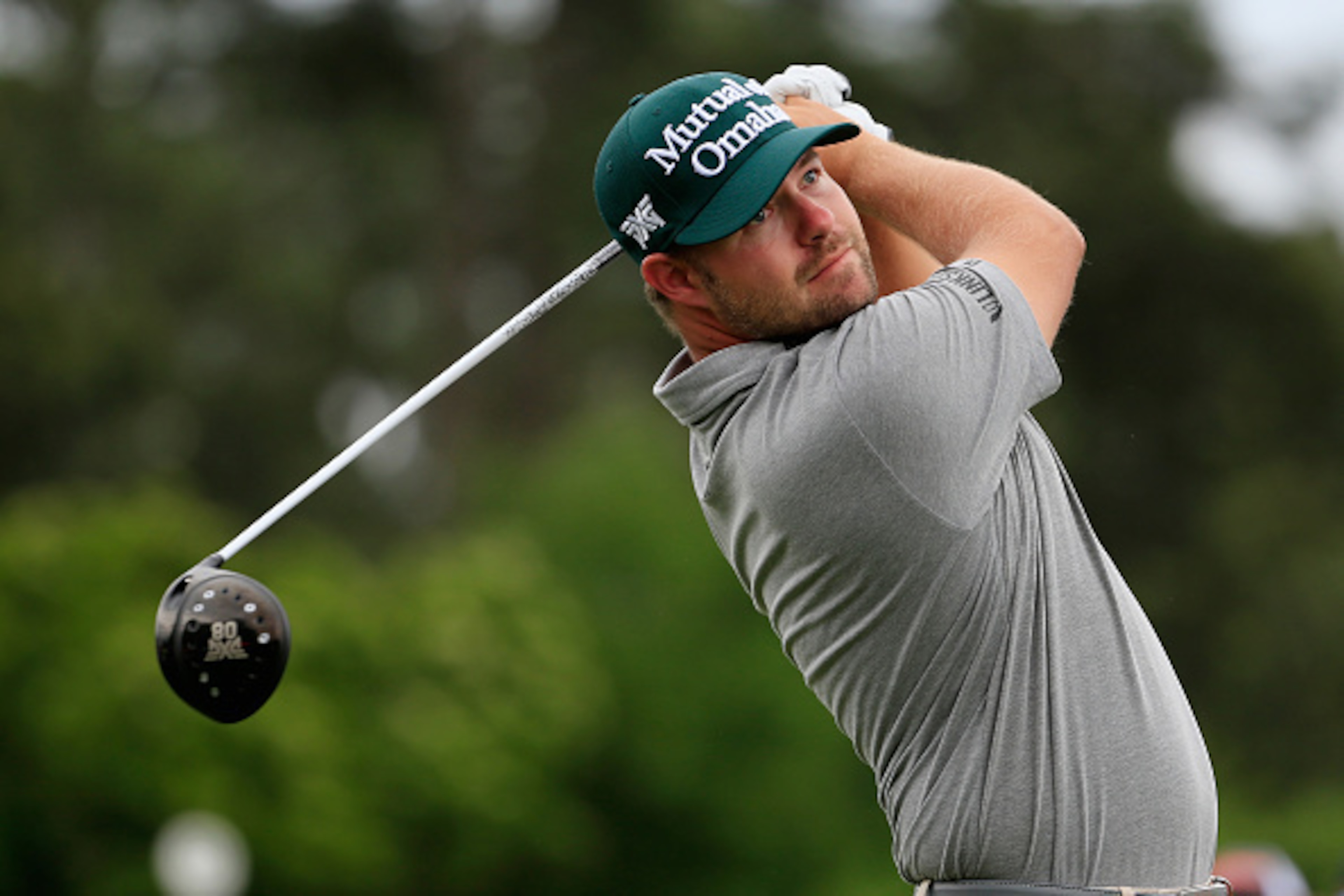 AUGUSTA, GA - APRIL 06: Ryan Moore of the United States hits a tee shot during a practice round prior to the start of the 2015 Masters Tournament at Augusta National Golf Club on April 6, 2015 in Augusta, Georgia.  (Photo by Jamie Squire/Getty Images)