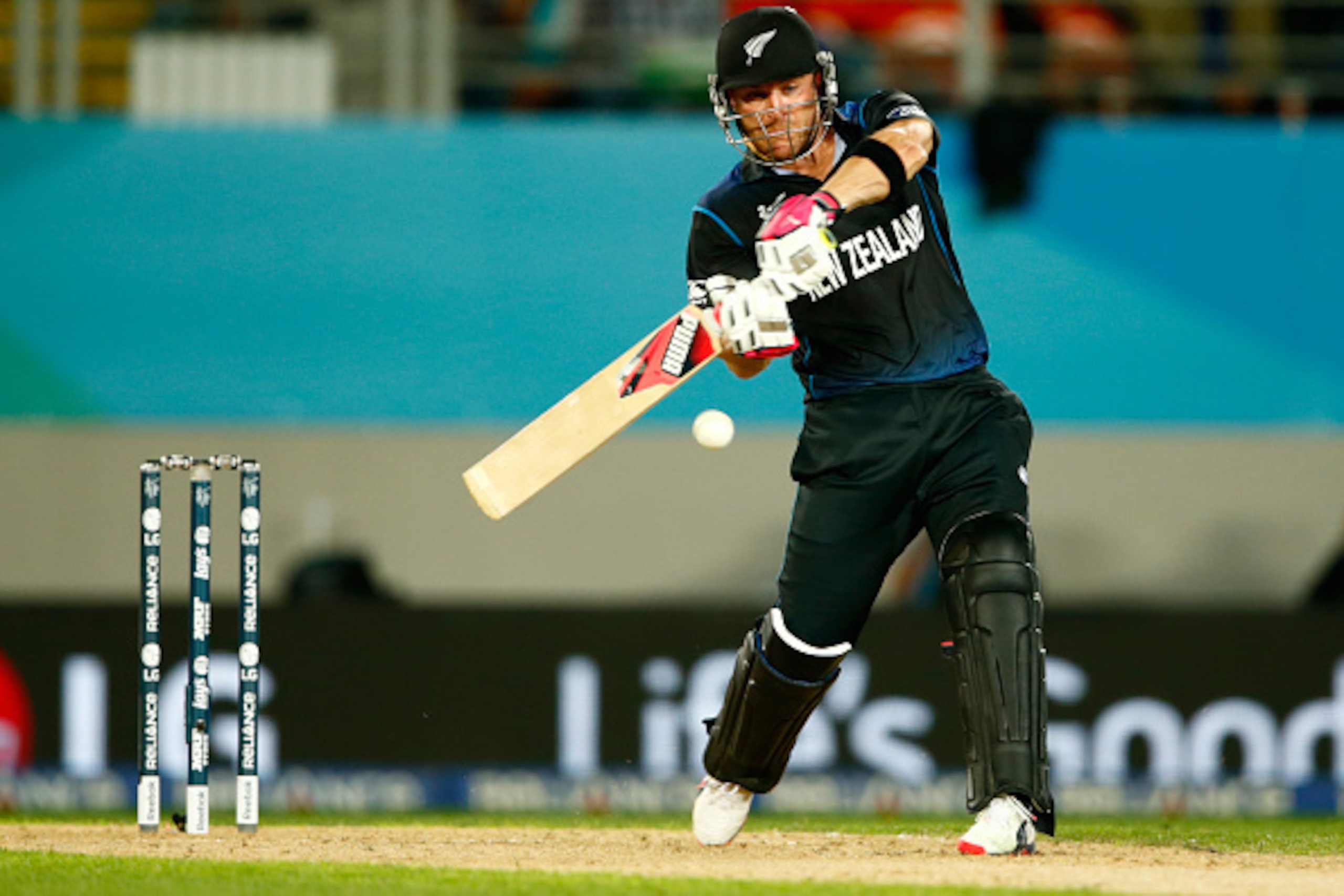 AUCKLAND, NEW ZEALAND - MARCH 24:  Brendon McCullum of New Zealand bats during the 2015 Cricket World Cup Semi Final match between New Zealand and South Africa at Eden Park on March 24, 2015 in Auckland, New Zealand.  (Photo by Phil Walter/Getty Images)