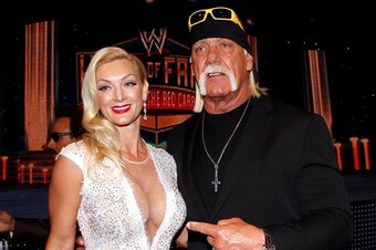 Hulk Hogan and wife Jennifer, in 2014.