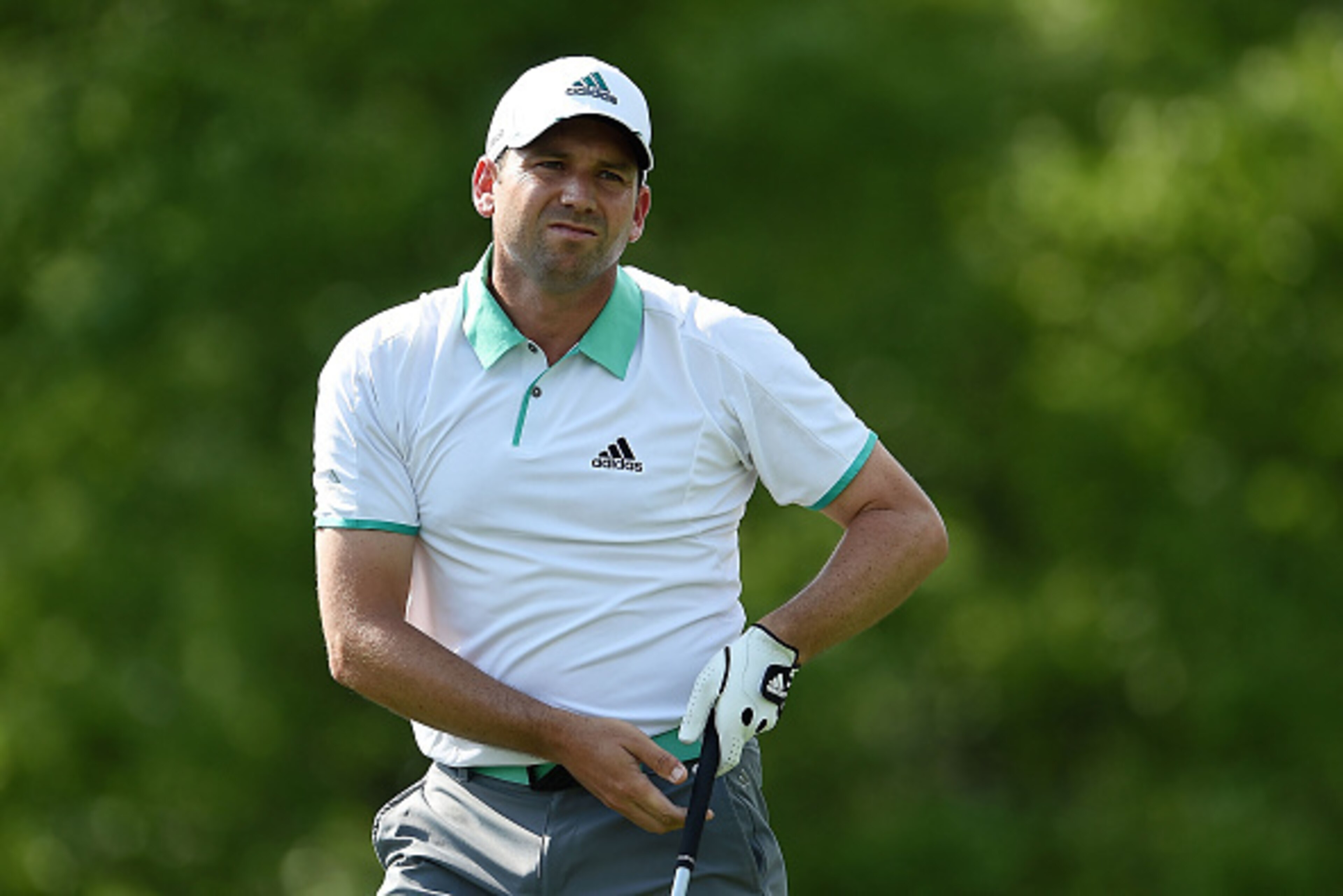 HUMBLE, TX - APRIL 02:  Sergio Garcia of Spain watches his tee shot on the fifteenth hole during the first round of the Shell Houston Open at the Golf Club of Houston on April 2, 2015 in Humble, Texas.  (Photo by Stacy Revere/Getty Images)