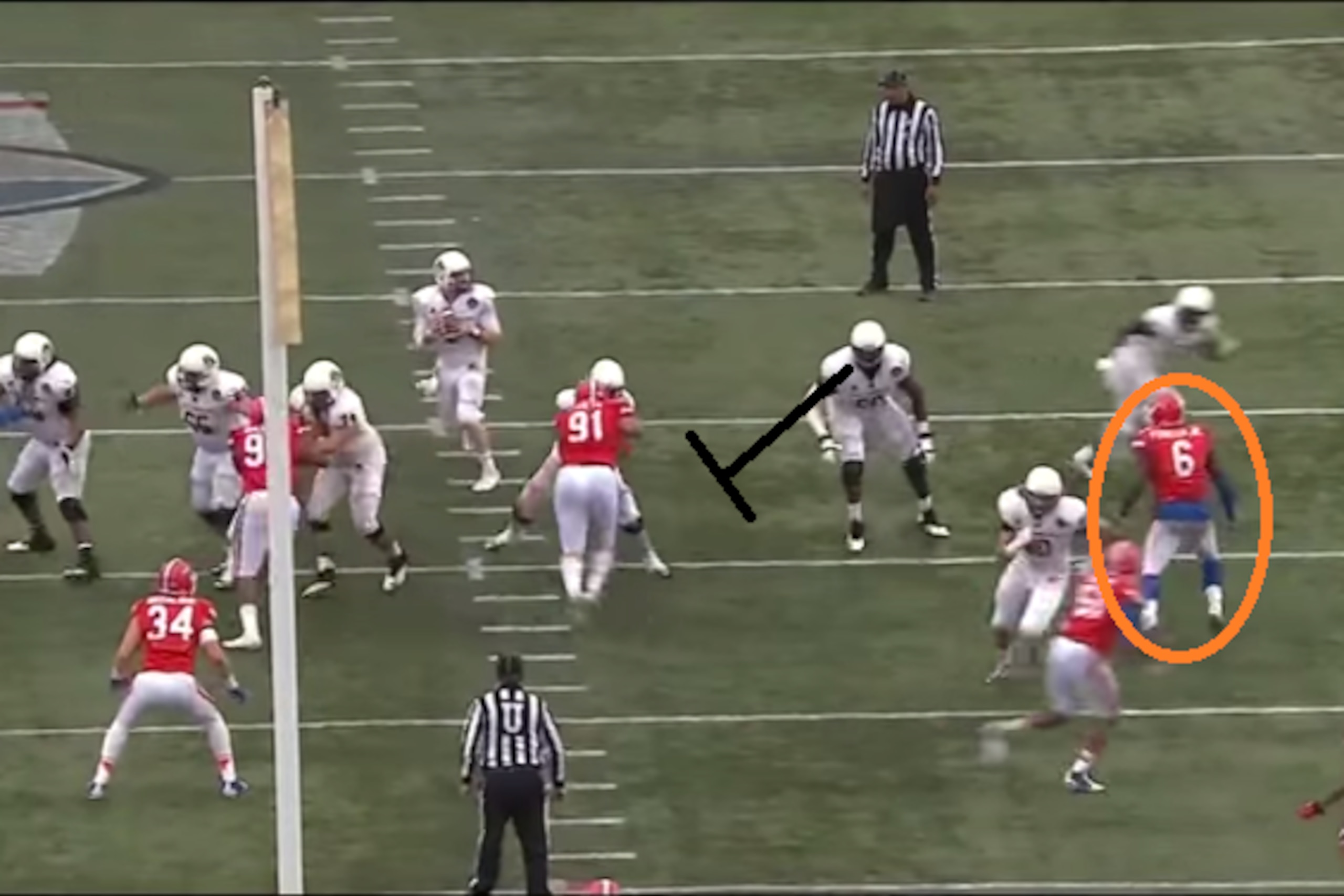 Dante Fowler's third sack against East Carolina.