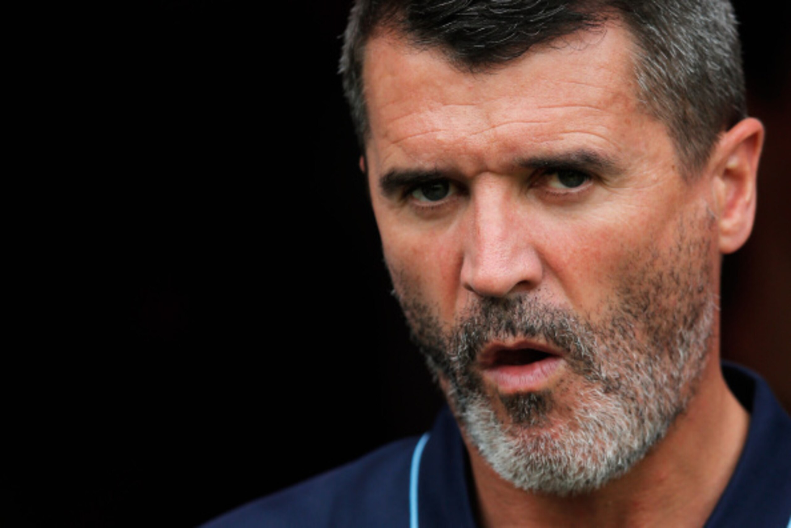 GRONINGEN, NETHERLANDS - AUGUST 02:  Roy Keane, Assistant manager of Aston Villa looks on during the pre season friendly match between FC Groningen and Aston Villa held at the Euroborg on August 2, 2014 in Groningen, Netherlands.  (Photo by Dean Mouhtarop