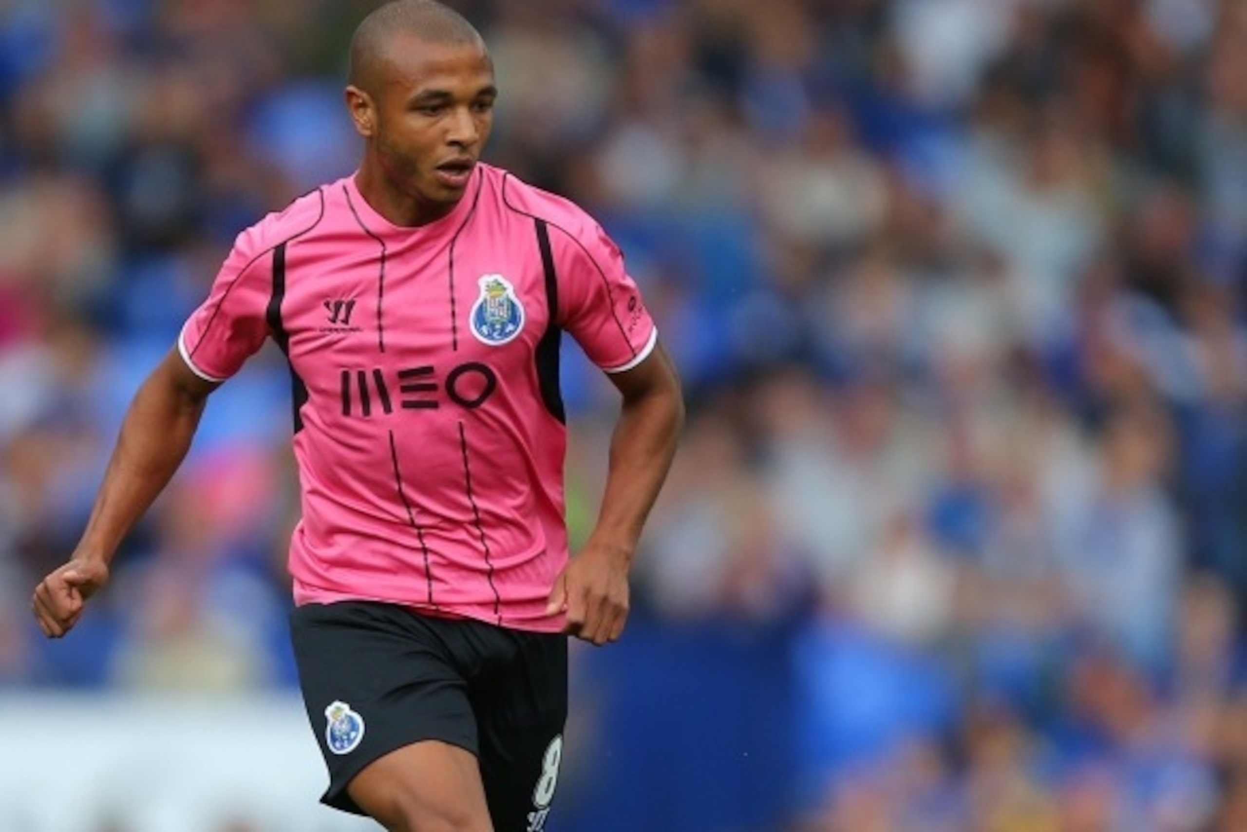 LIVERPOOL, ENGLAND - AUGUST 03: Yacine Brahimi of Porto during the Pre-Season Friendly between Everton and Porto at Goodison Park on August 3, 2014 in Liverpool, England.  (Photo by Dave Thompson/Getty Images)