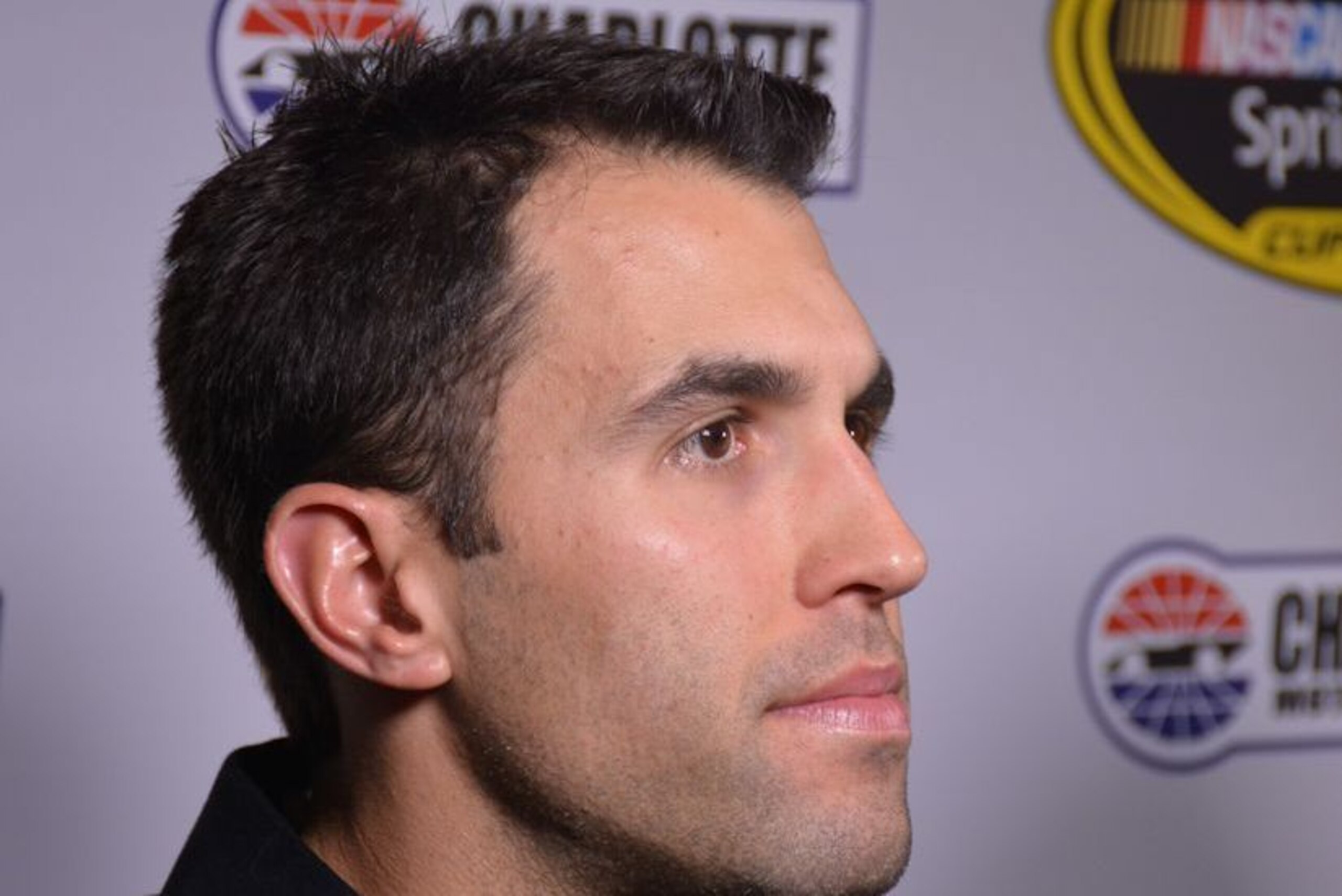 Aric Almirola awaits introduction.