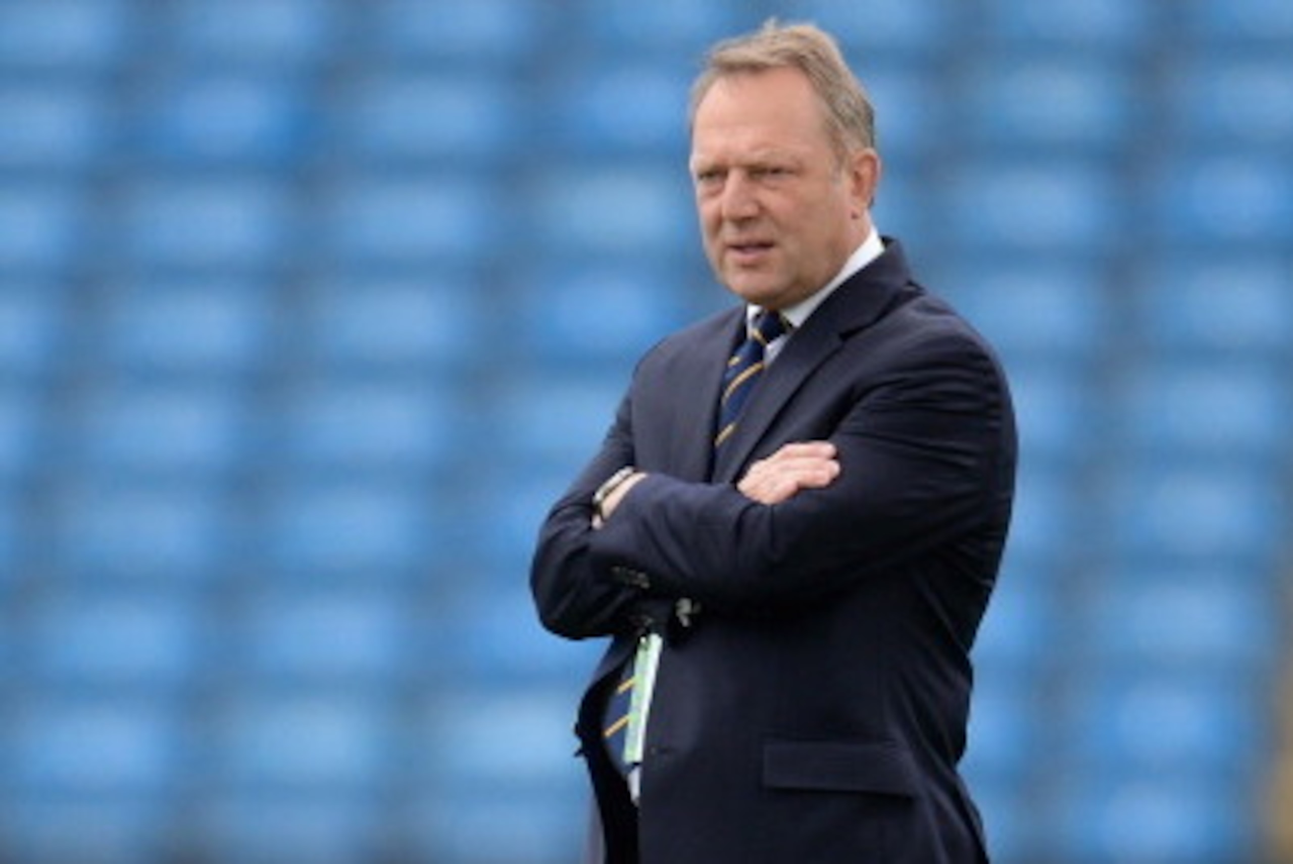 LEEDS, ENGLAND - JUNE 19:  ECB chief executive Paul Downton watches on  during a nets session at Headingley on June 19, 2014 in Leeds, England.  (Photo by Gareth Copley/Getty Images)