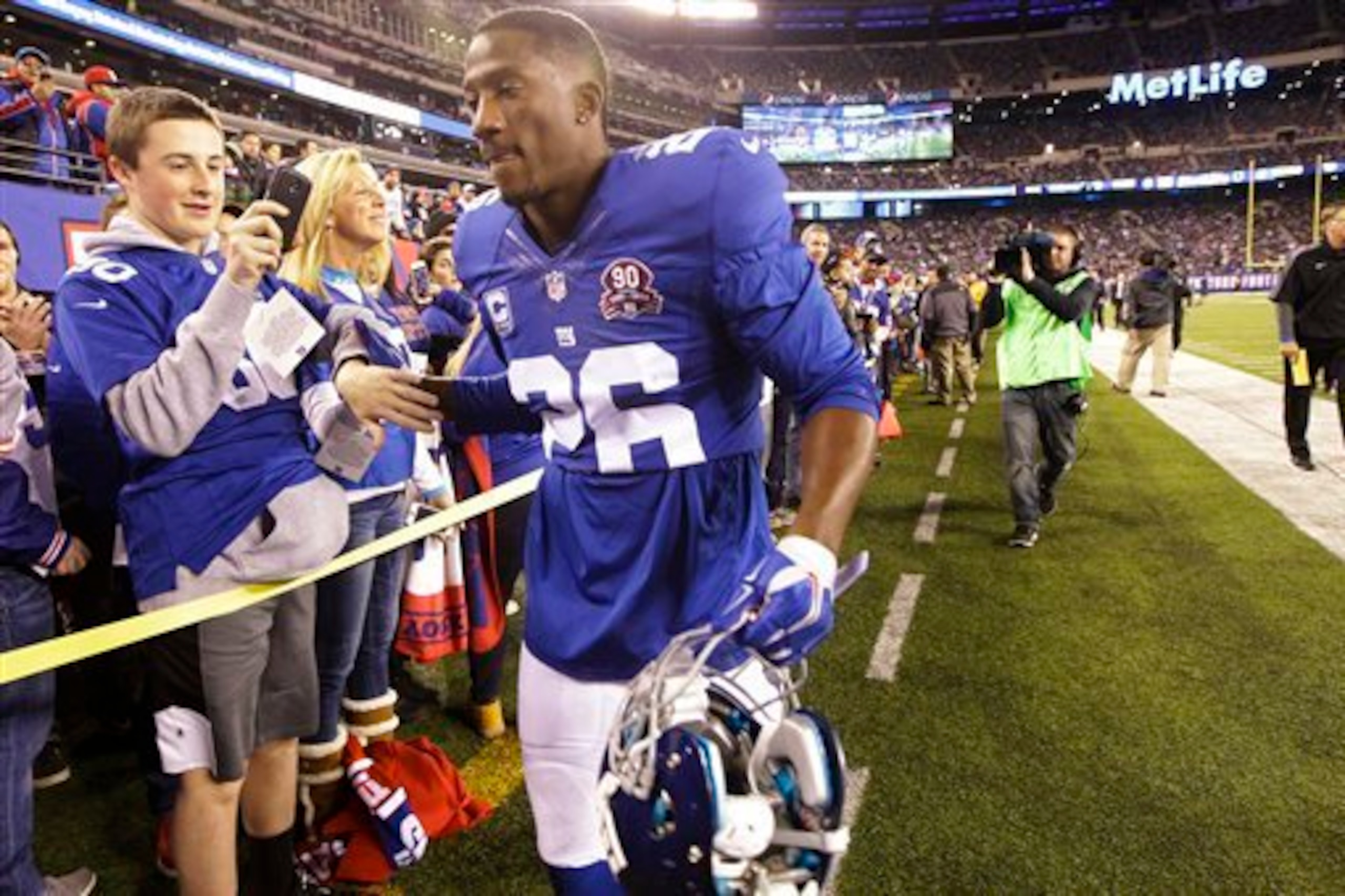 The loss of Antrel Rolle is a big one in terms of leadership.