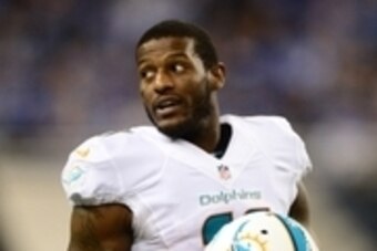 Nov 9, 2014; Detroit, MI, USA; Miami Dolphins wide receiver Mike Wallace (11) against the Detroit Lions at Ford Field. Mandatory Credit: Andrew Weber-USA TODAY Sports