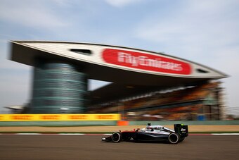 SHANGHAI, CHINA - APRIL 10:  Fernando Alonso of Spain and McLaren Honda drives during practice for the Formula One Grand Prix of China at Shanghai International Circuit on April 10, 2015 in Shanghai, China.  (Photo by Dan Istitene/Getty Images)