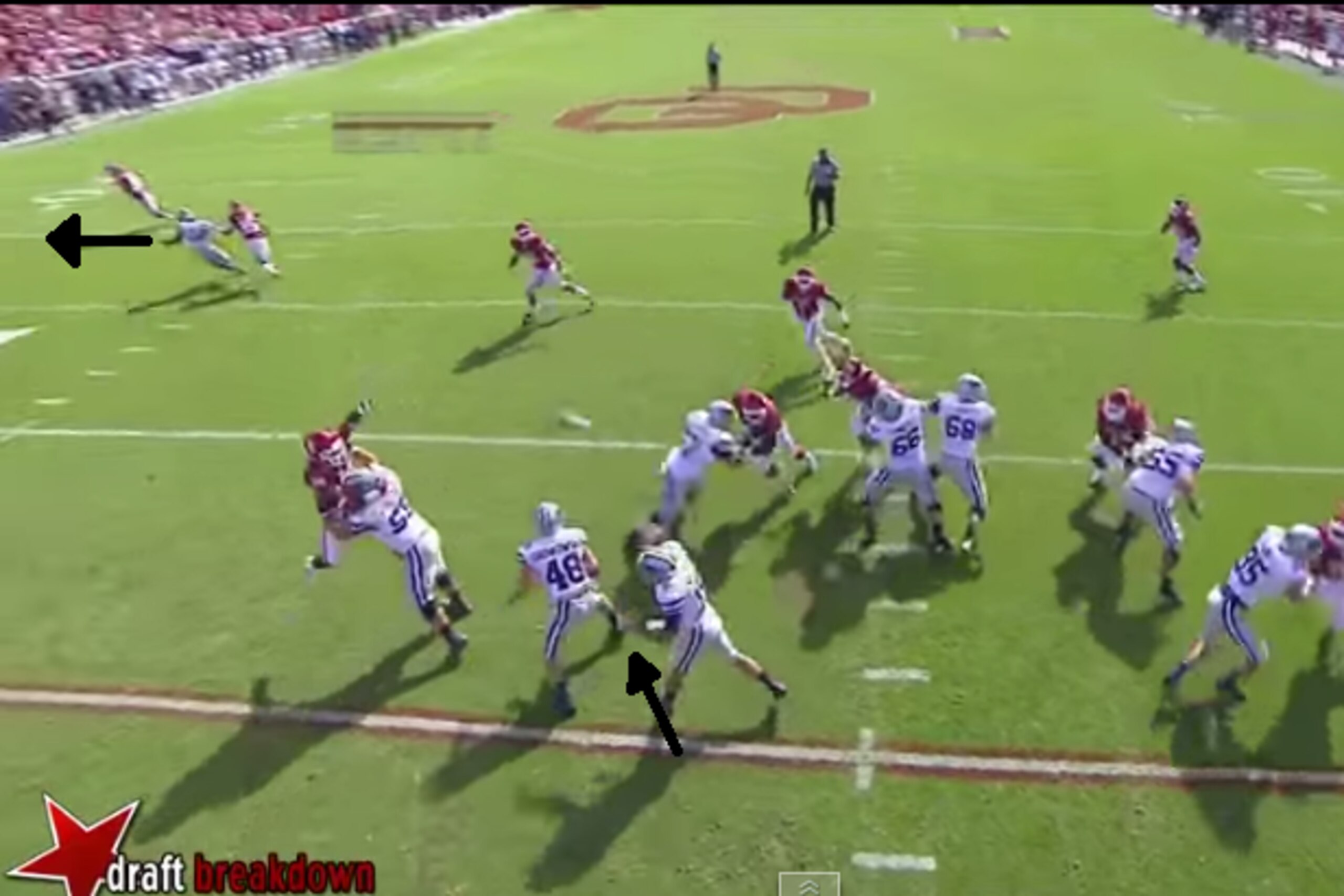 Jake Waters' footwork Jake Waters' footwork