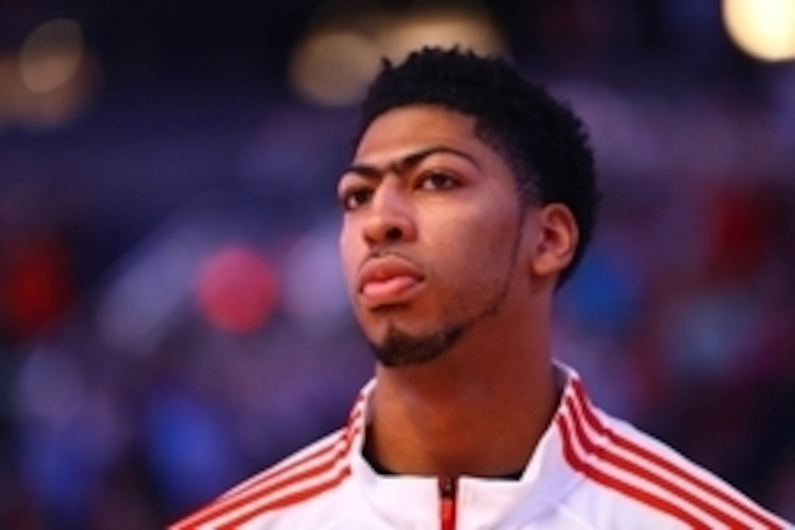 Mar 19, 2015; Phoenix, AZ, USA; New Orleans Pelicans forward Anthony Davis against the Phoenix Suns at US Airways Center. Mandatory Credit: Mark J. Rebilas-USA TODAY Sports